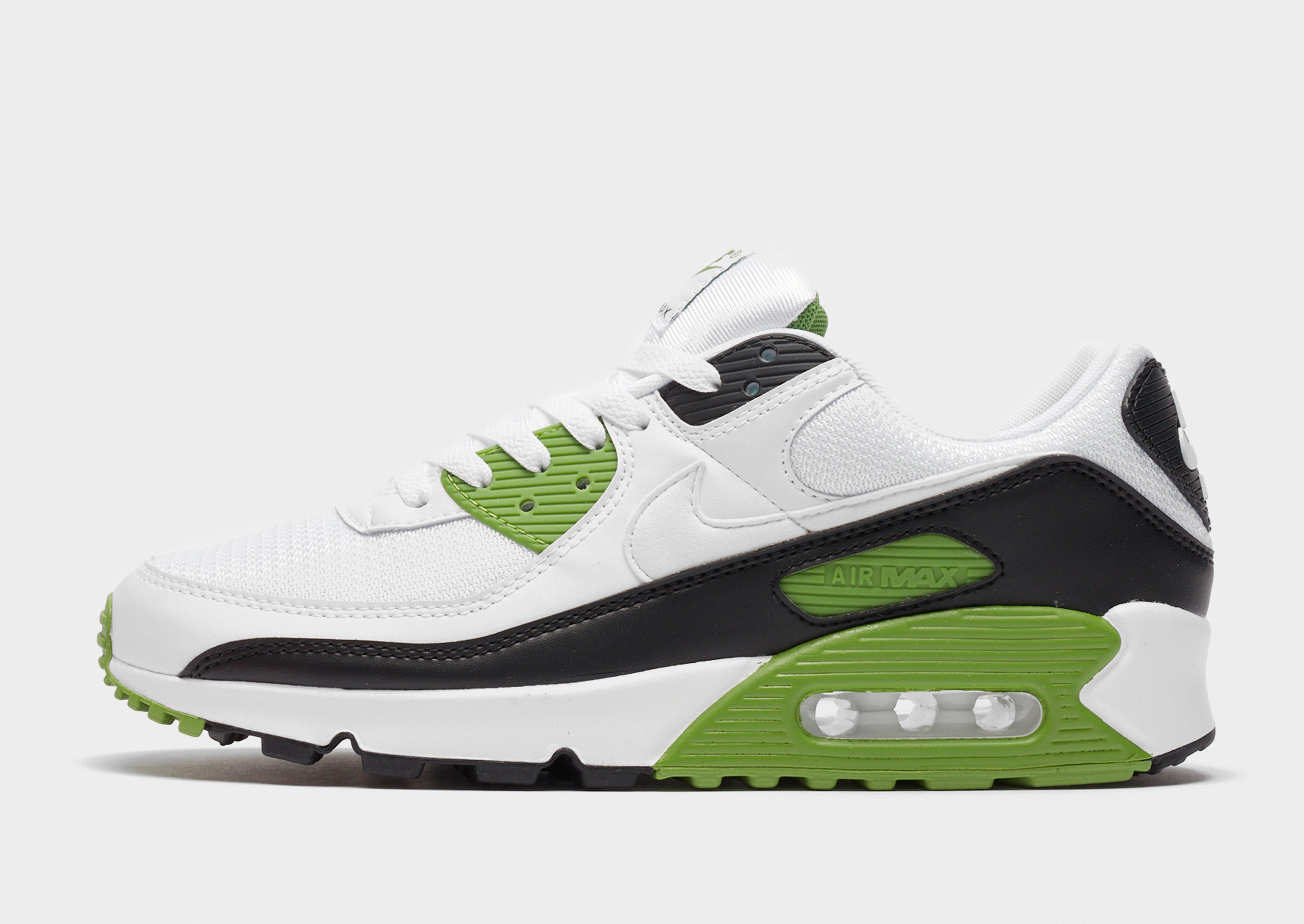 nike air max 90 green and grey