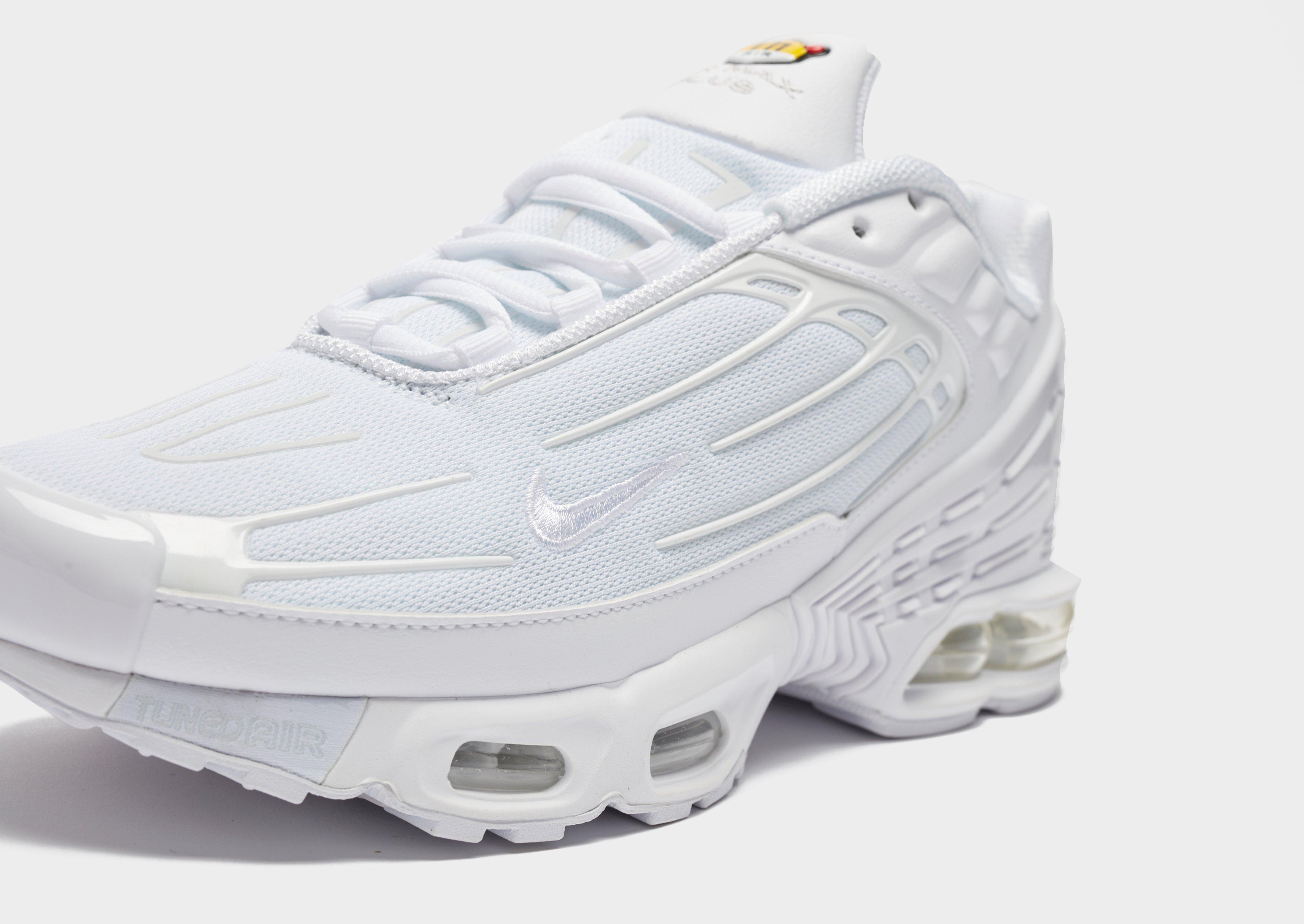 nike air max plus tn all white