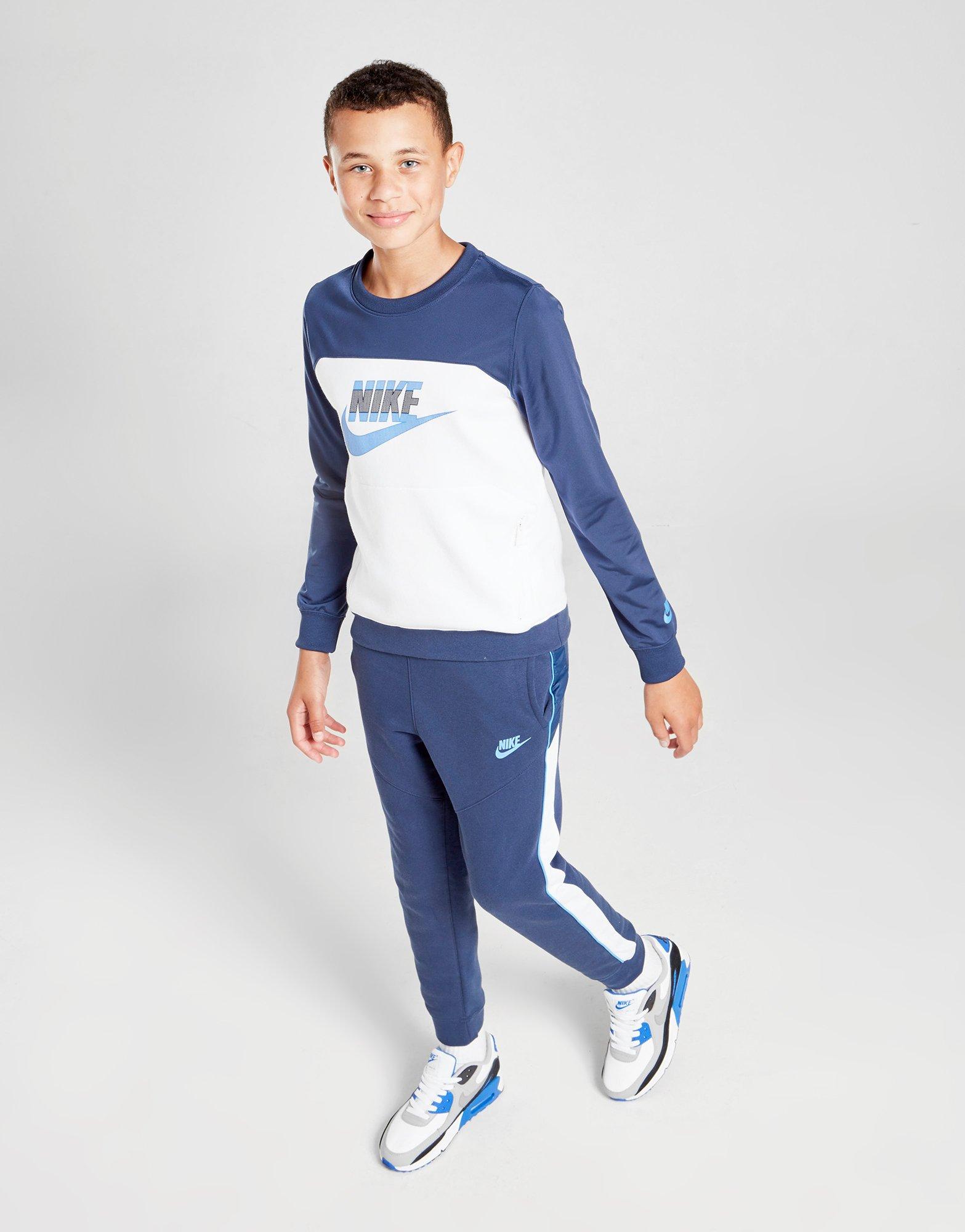 nike hybrid crew tracksuit