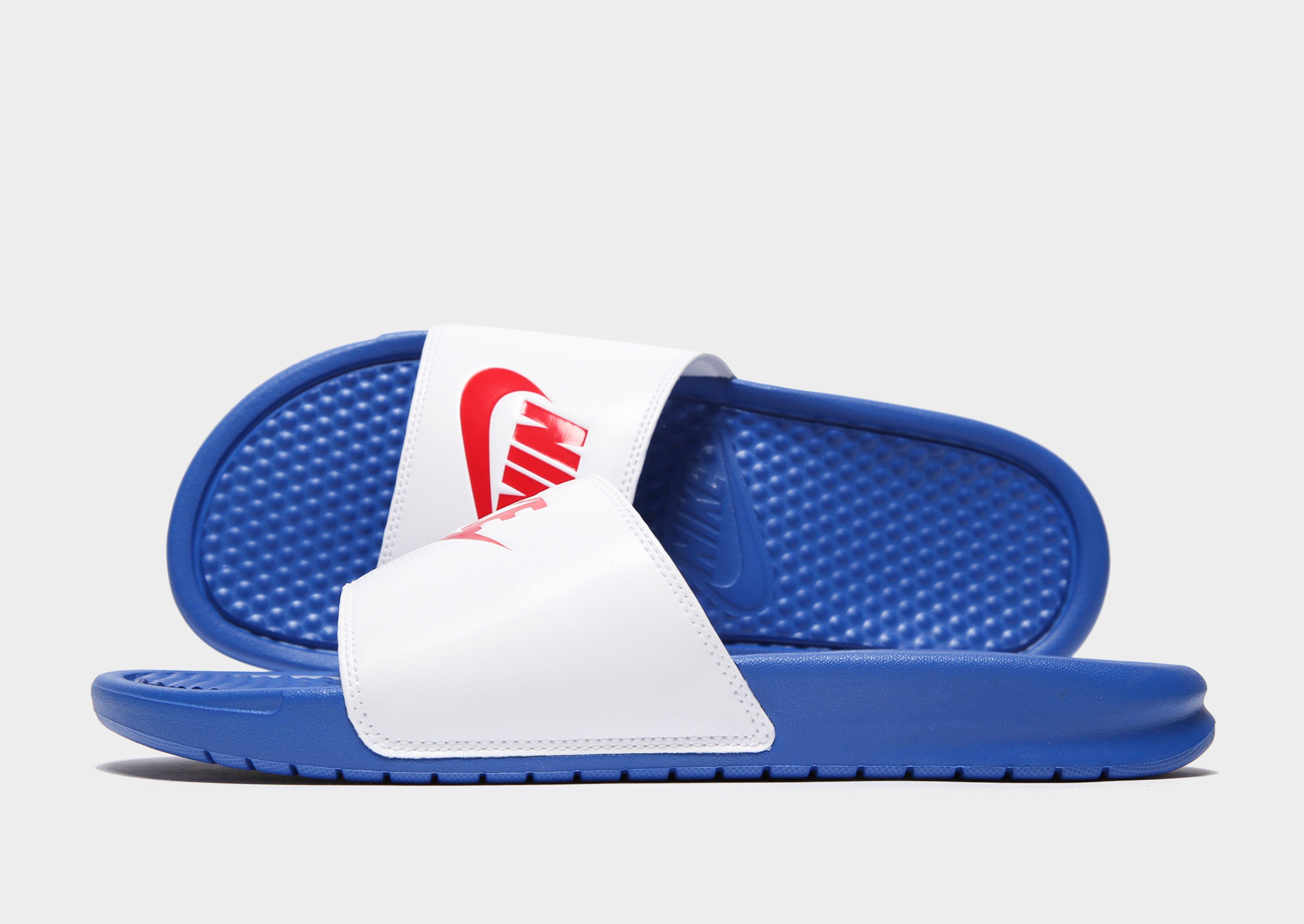 nike benassi blue
