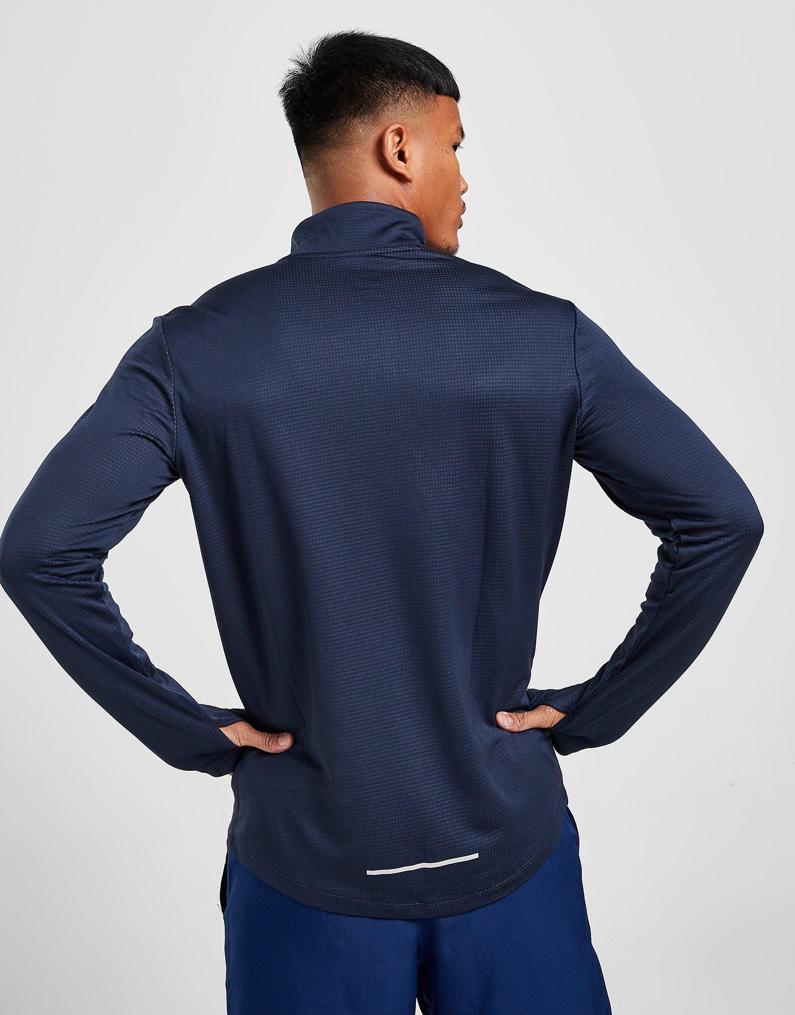 nike pacer half zip blue