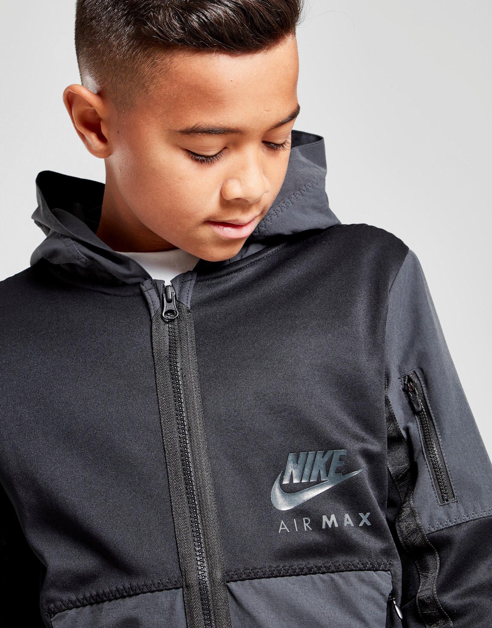Compra Nike chaqueta con capucha Air Max júnior en Negro