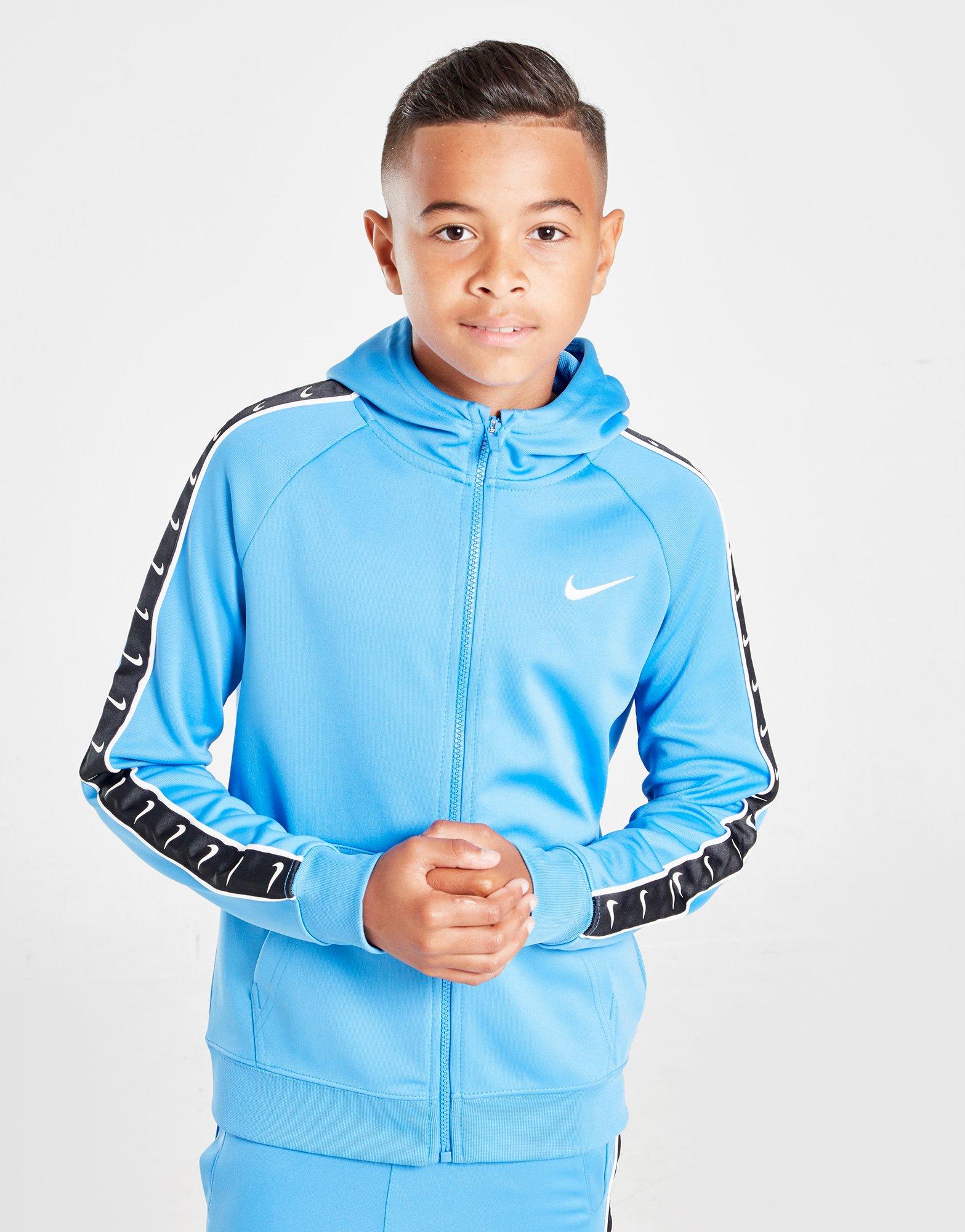 nike tape poly overhead hoodie junior