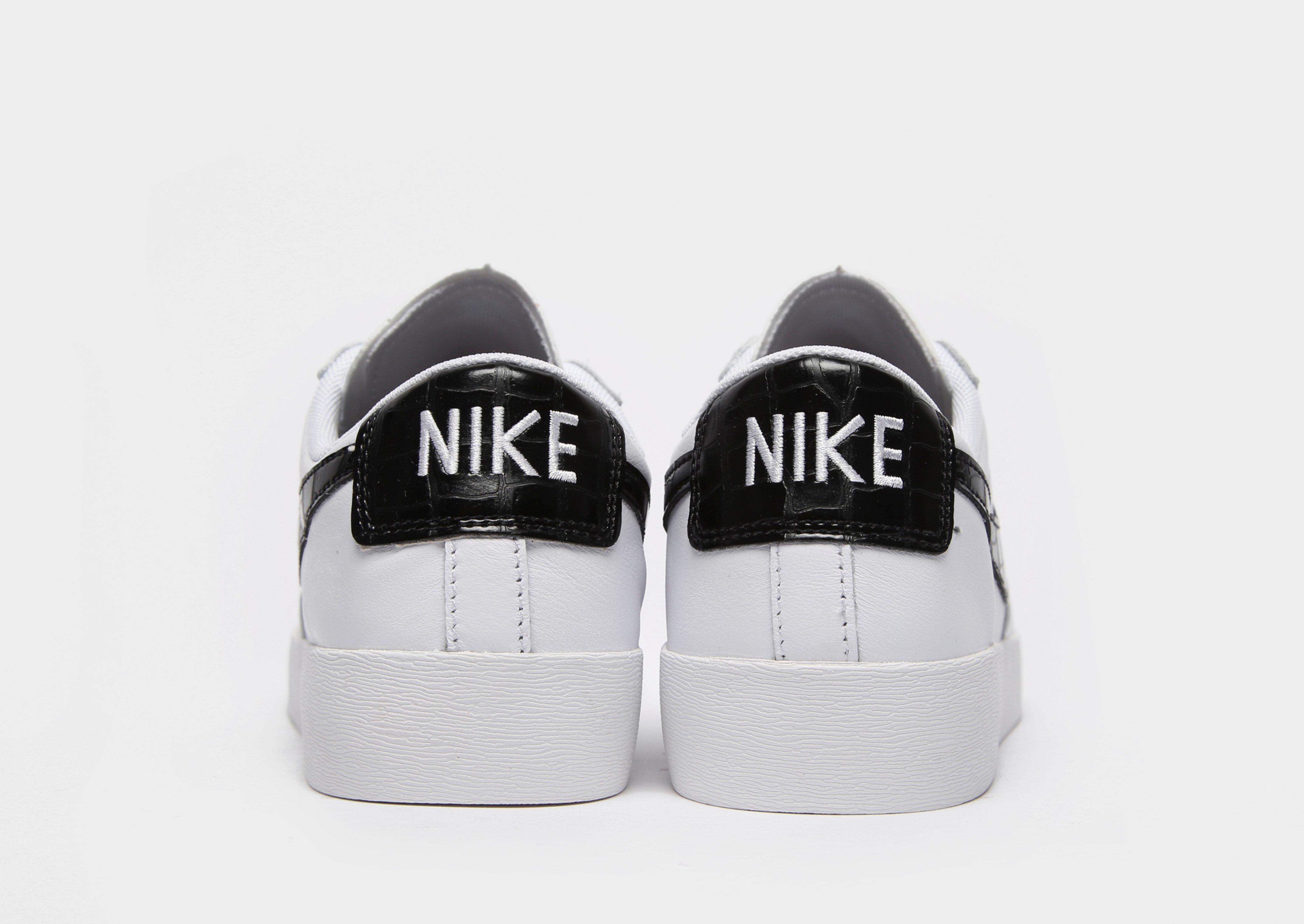 nike blazer low womens white black