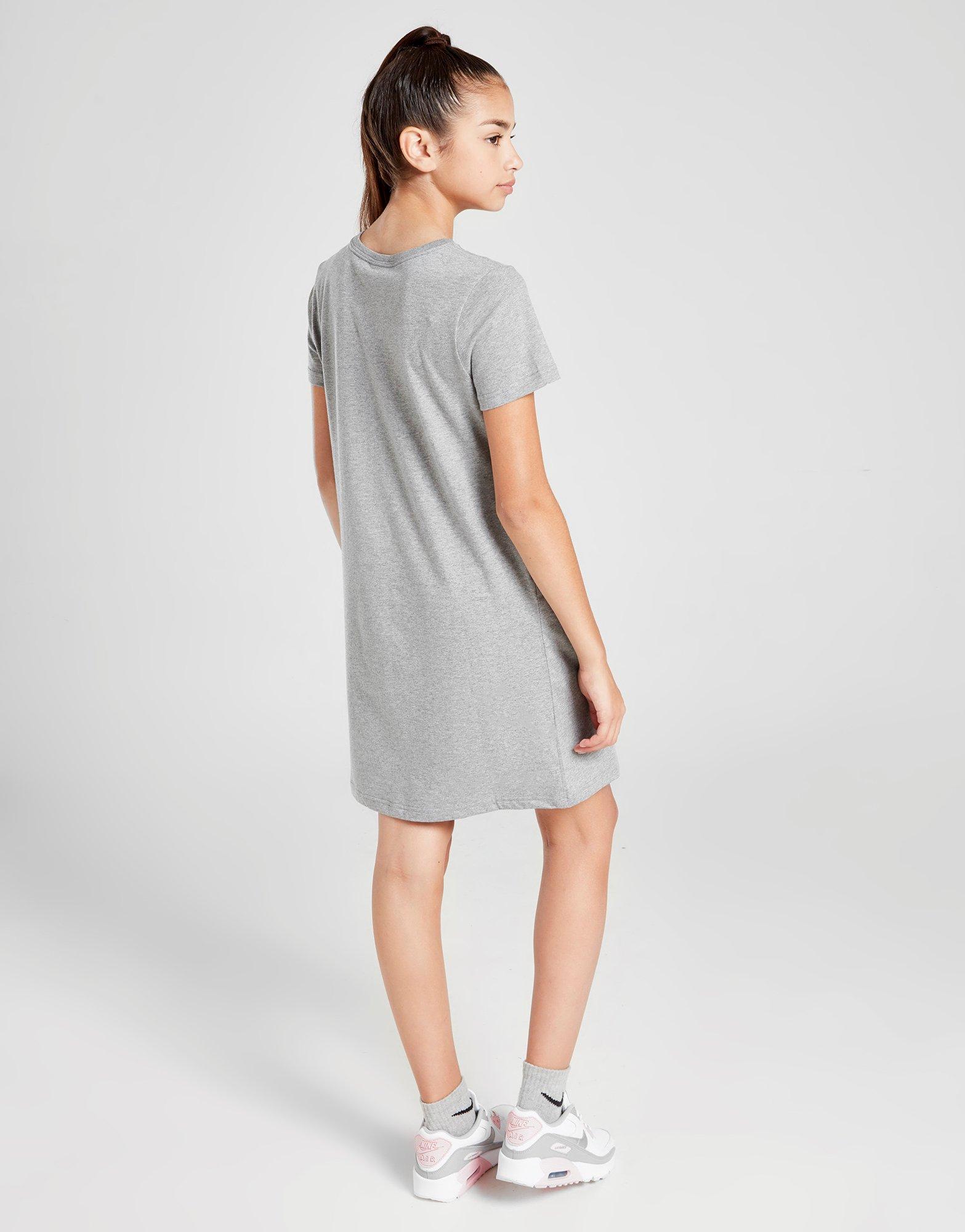 nike t shirt dress grey