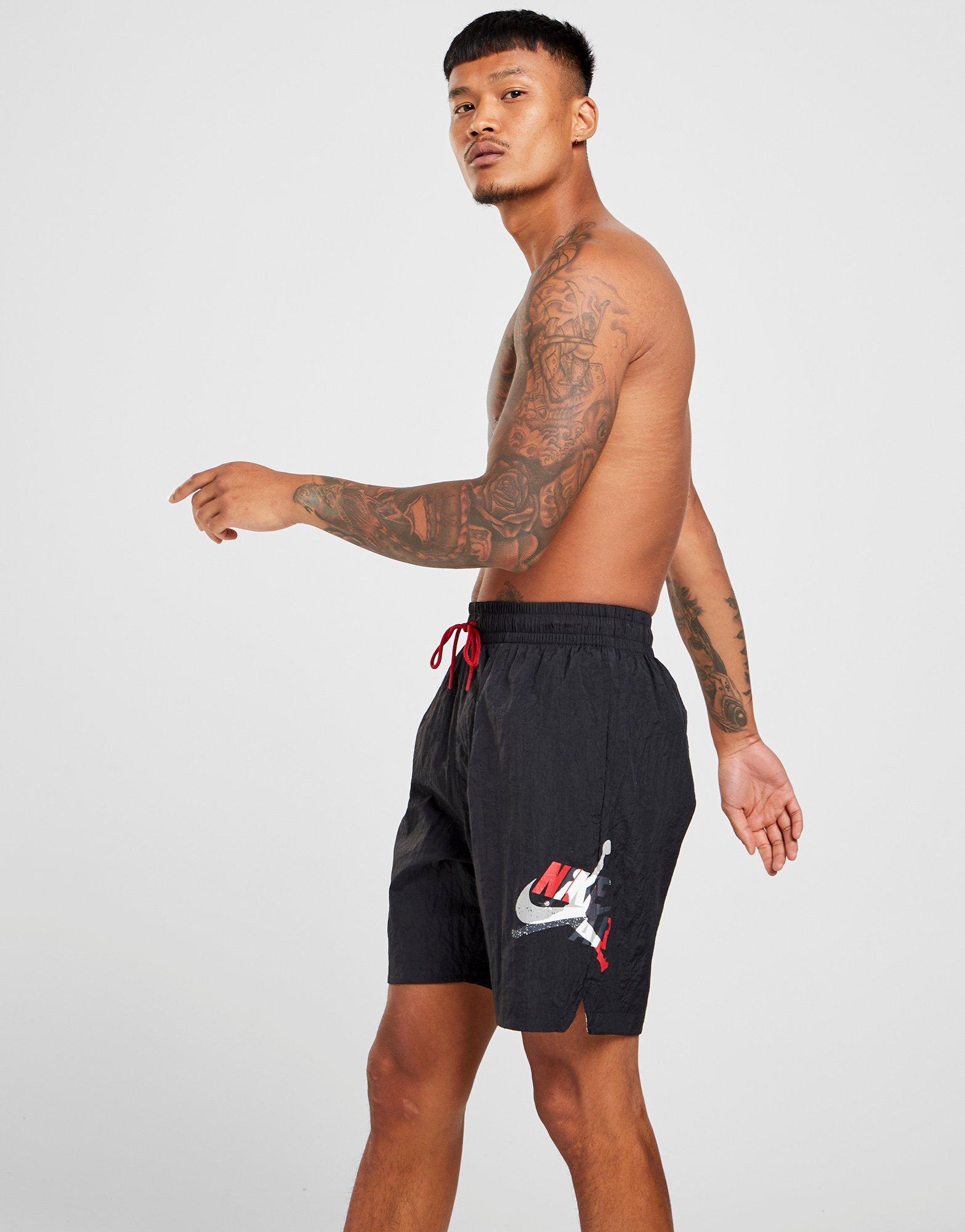 mens jordan swim trunks