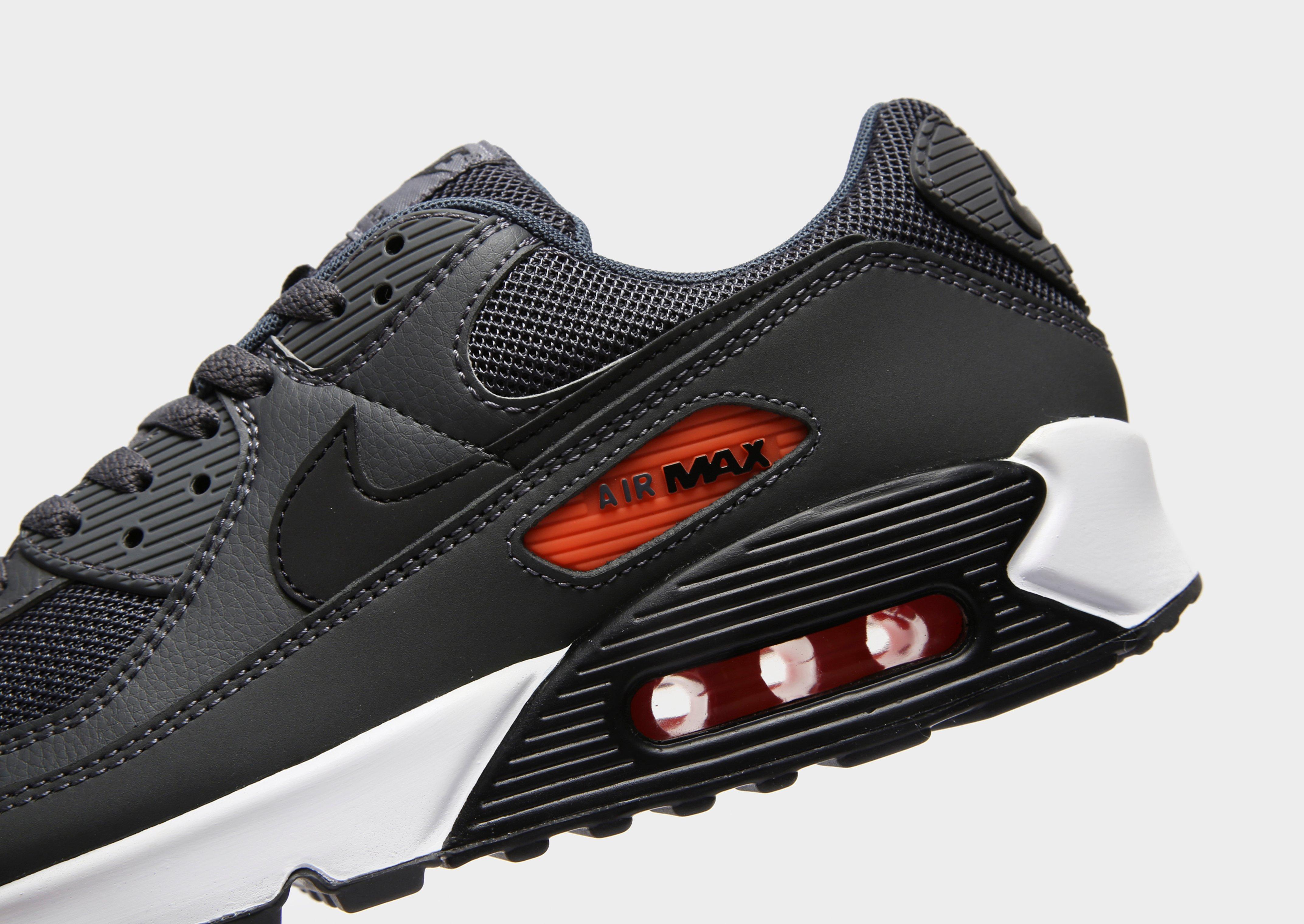 nike air max 90 black and gray