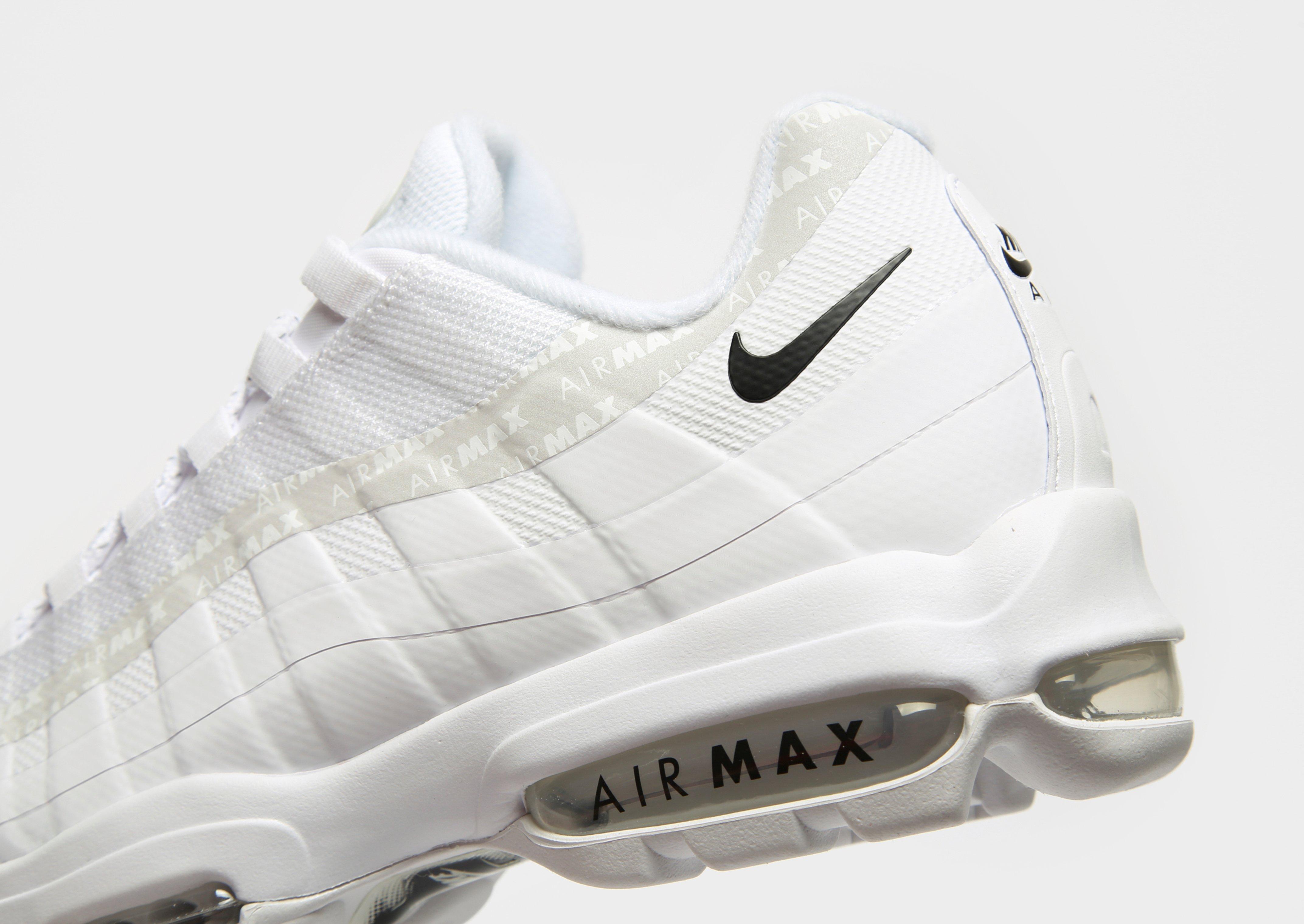 air max 95 nere suola bianca