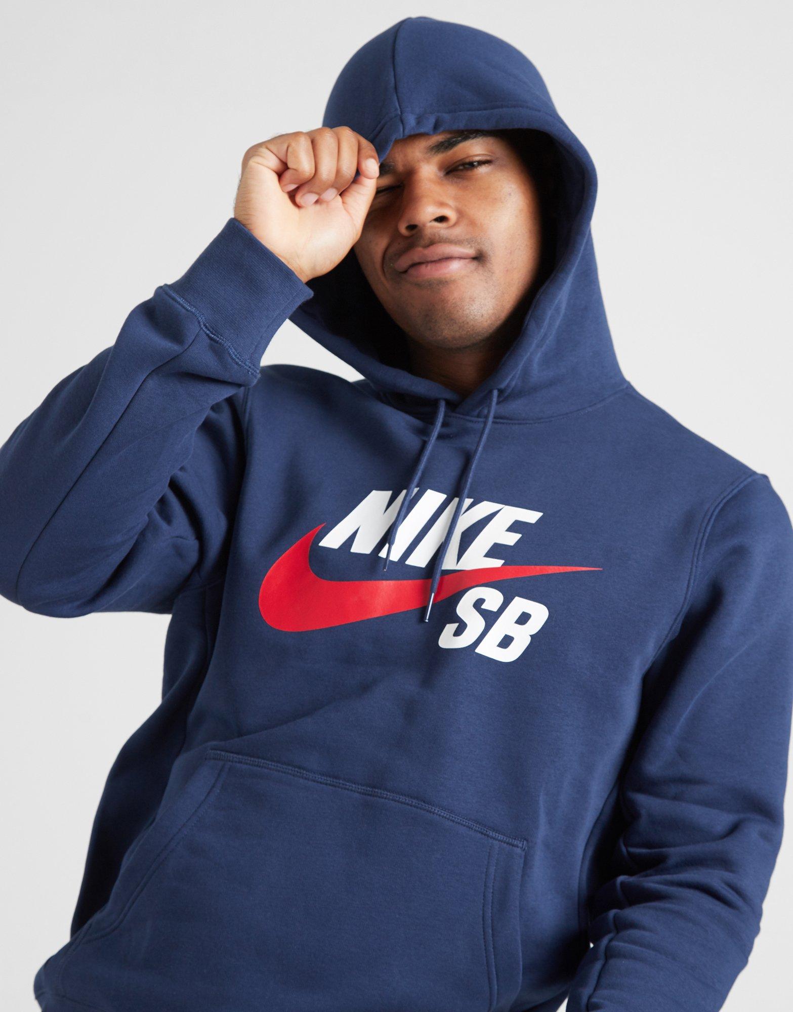 nike sb hoodie blue