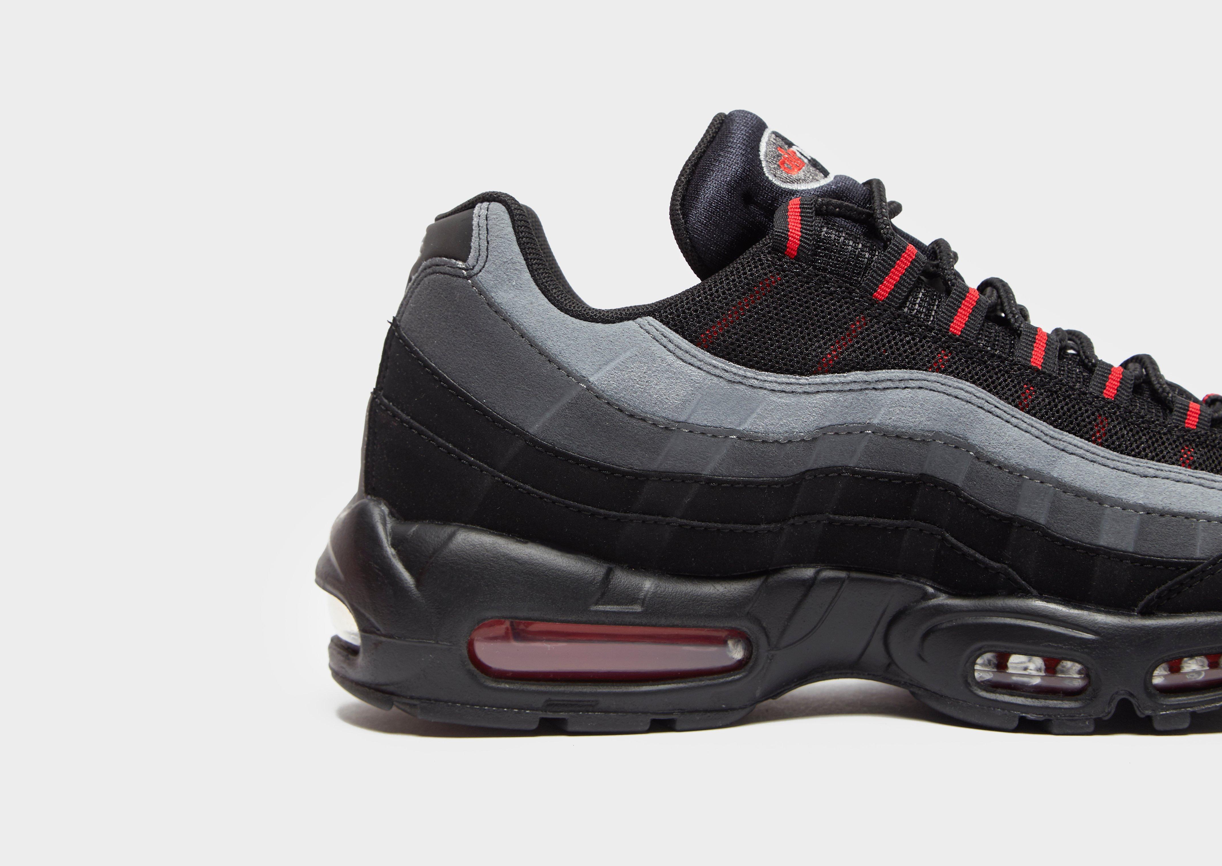 nike air max 95 mens black red