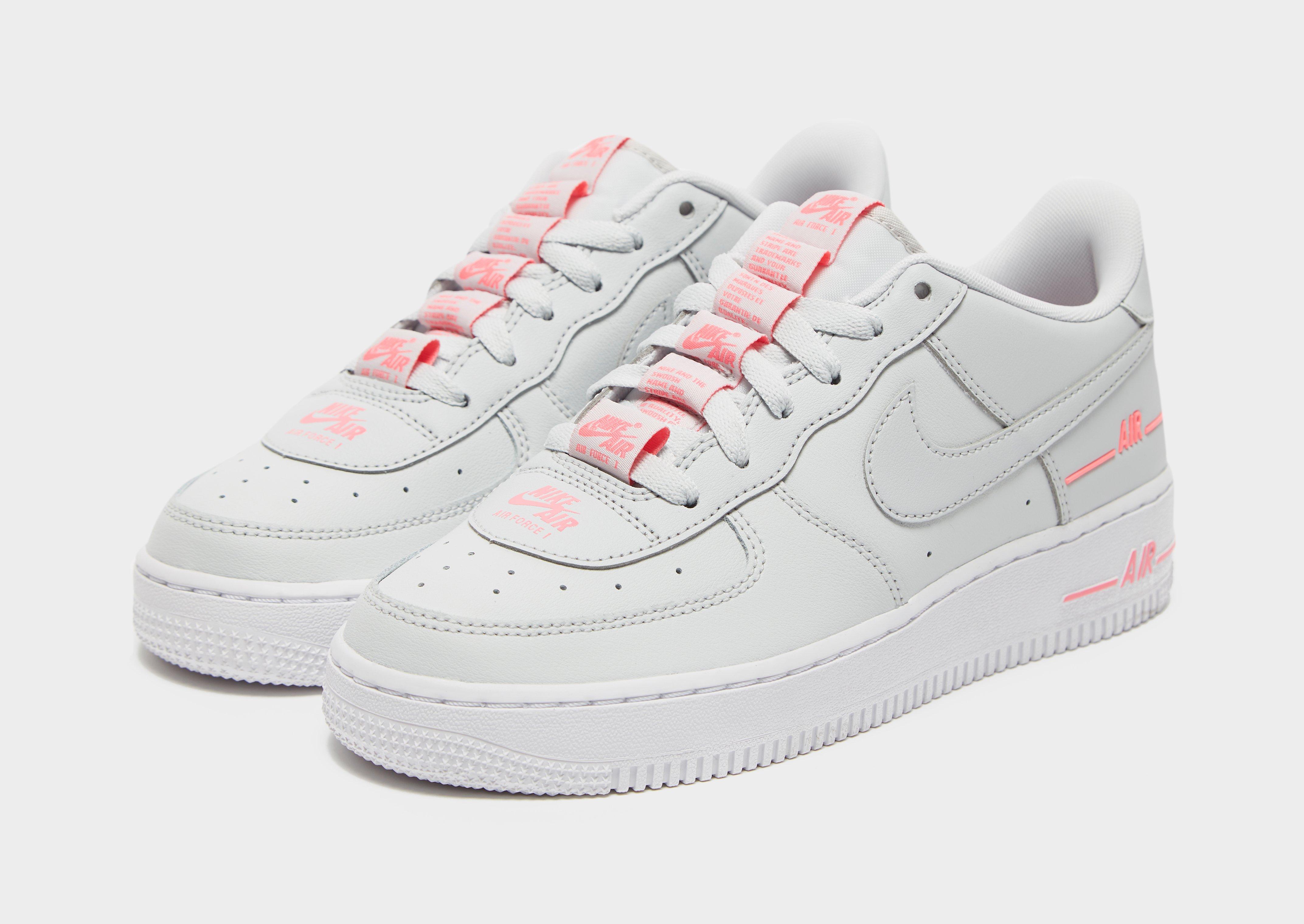 nike air force 1 grey and pink