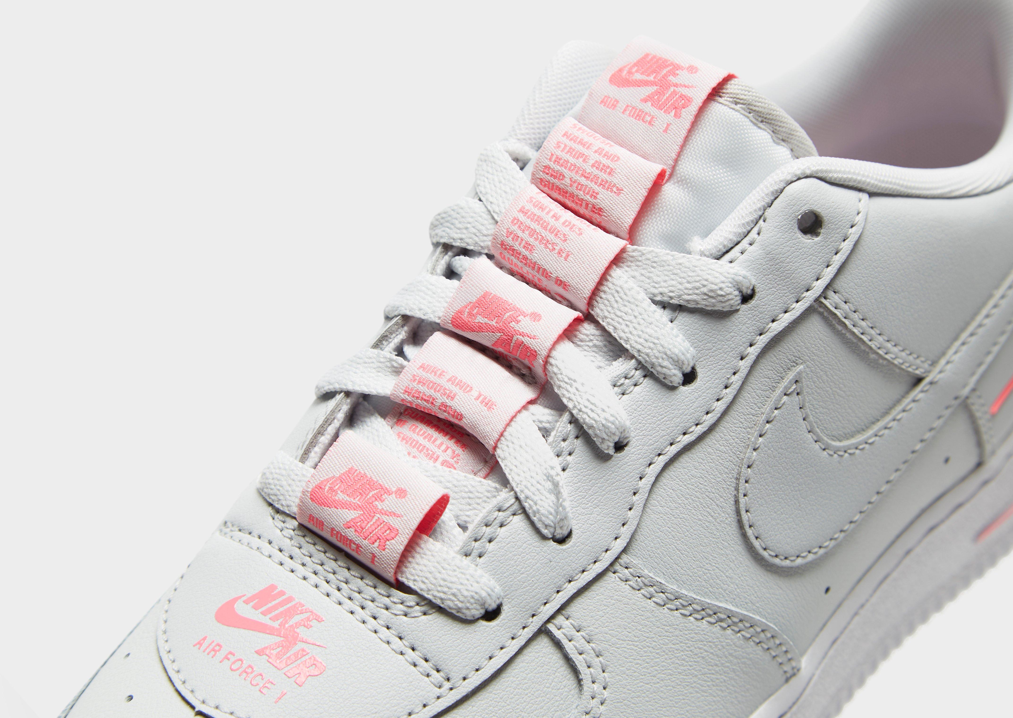 grey and pink air force 1 junior