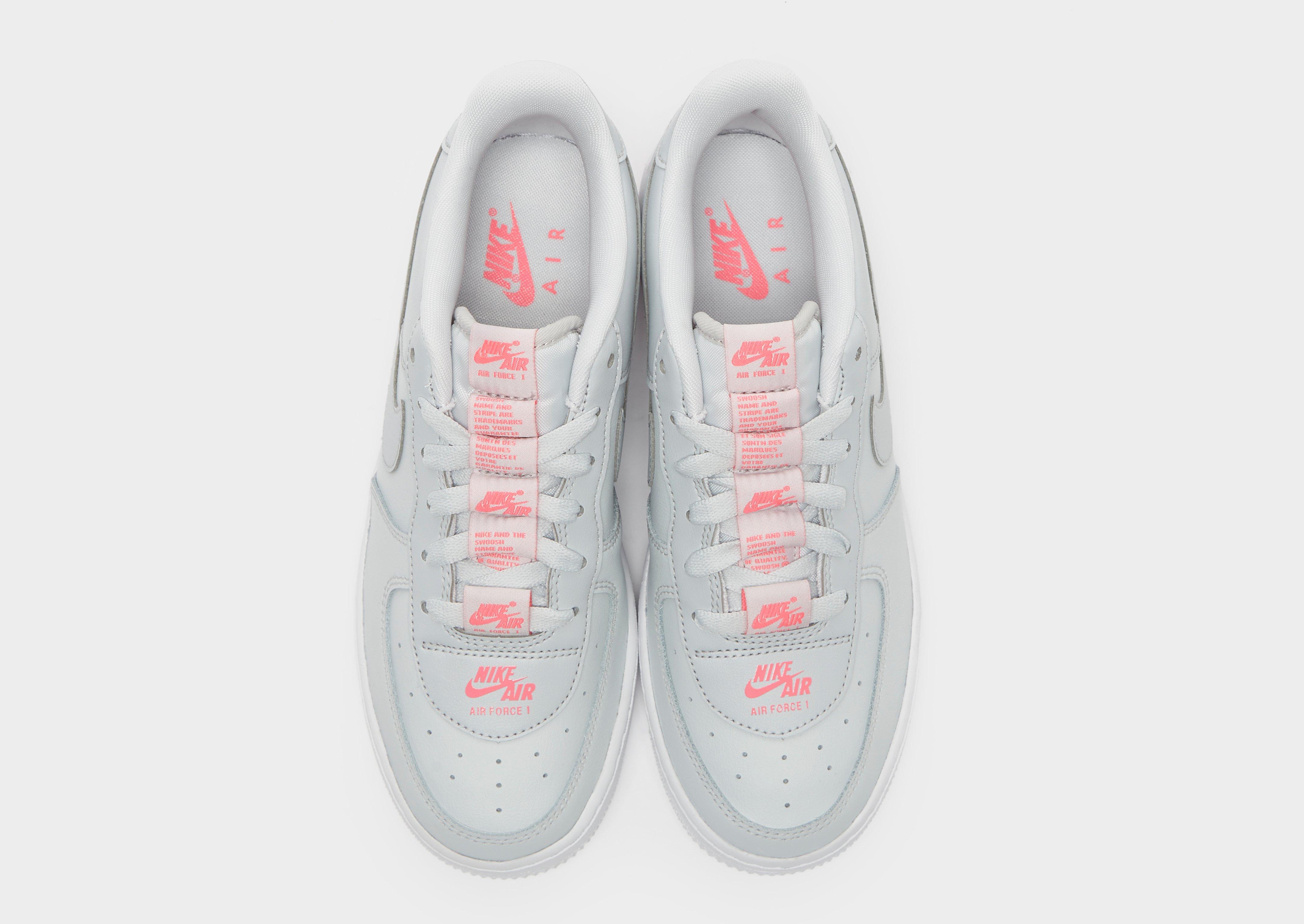 grey and pink air force 1 junior