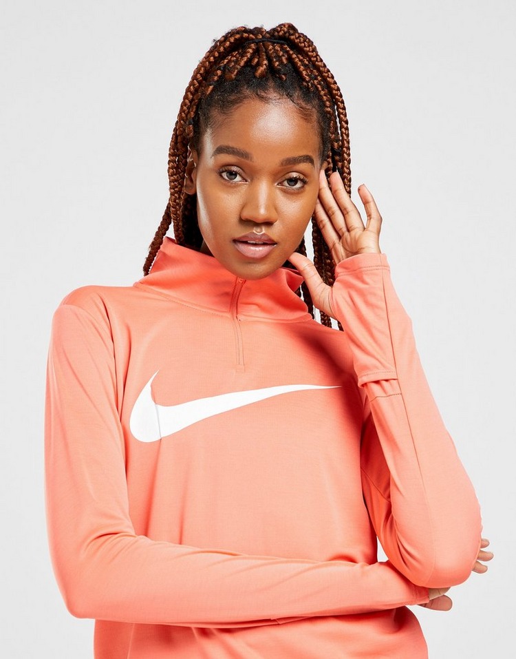 nike sportswear swoosh women's fleece 1 4 zip top