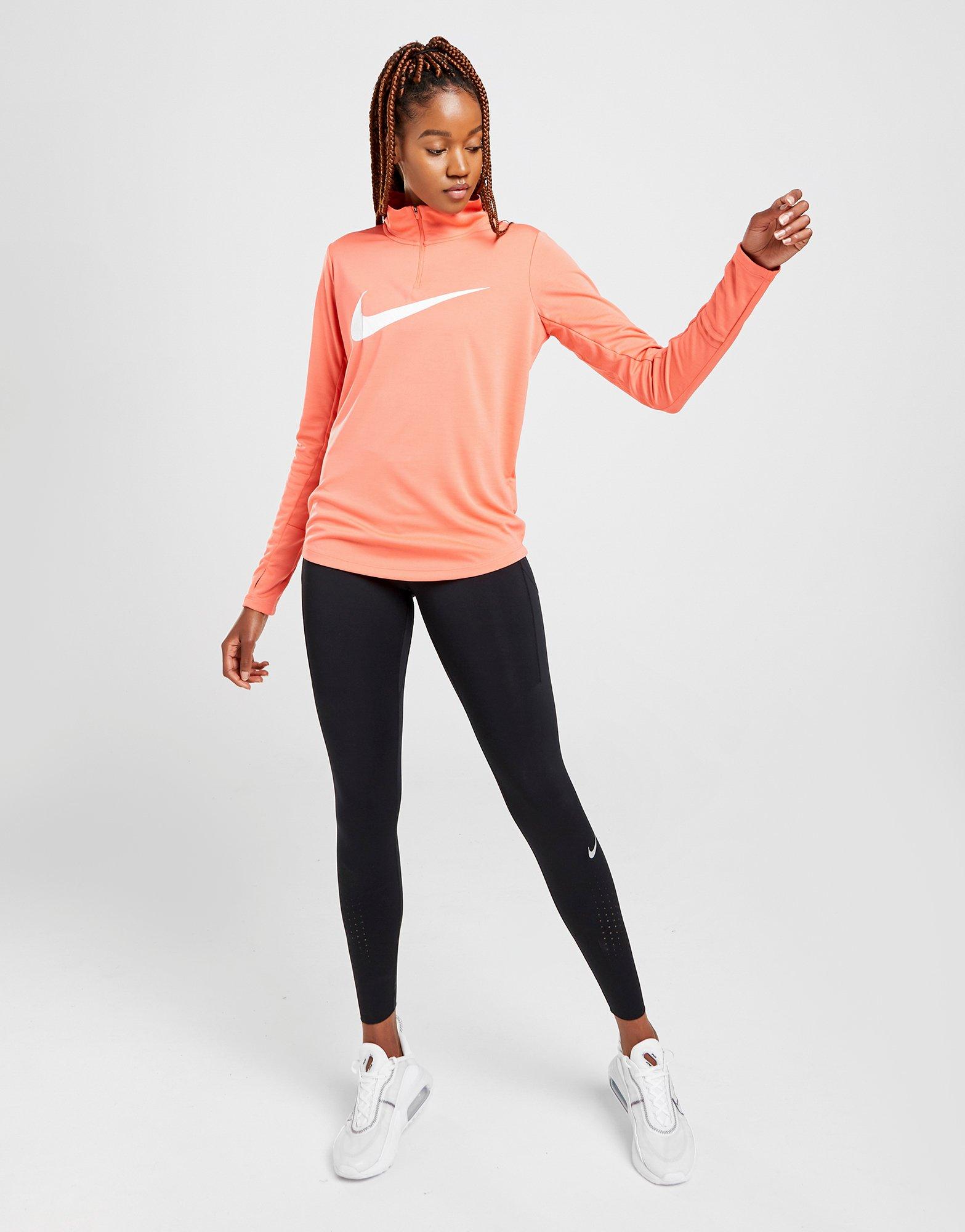 orange nike running top