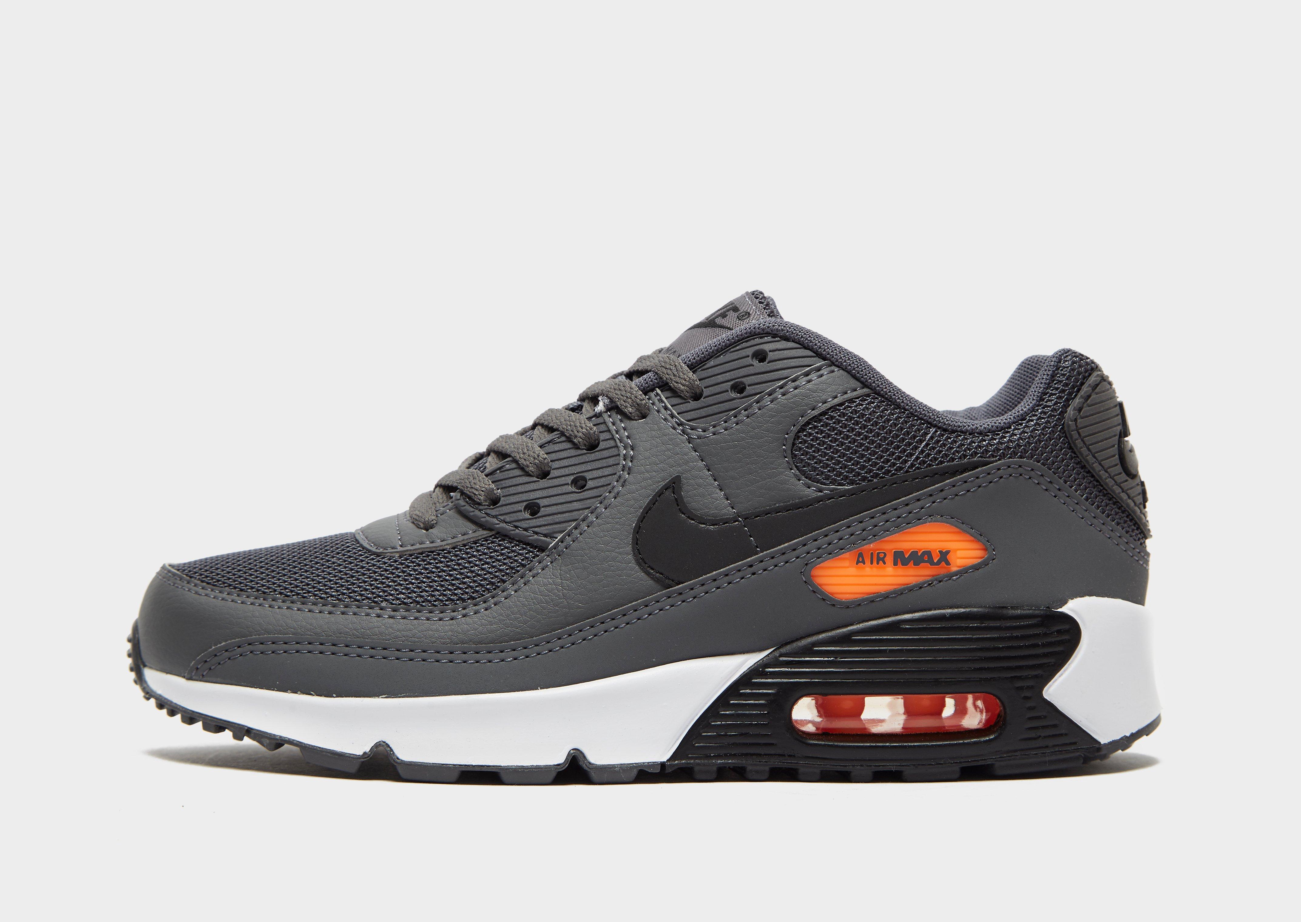 nike air max 90 black and white leather