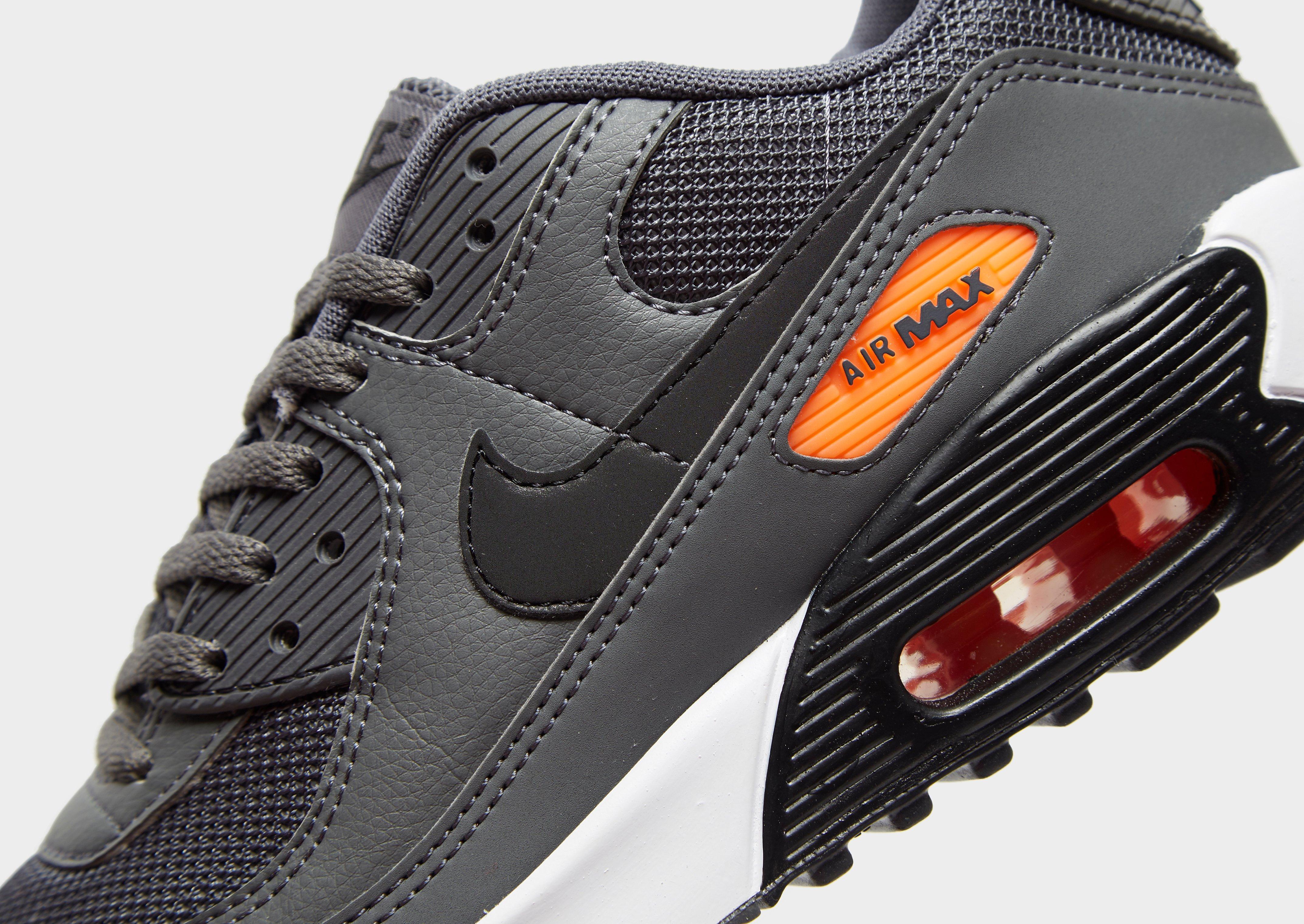 nike air max 90 junior black and orange