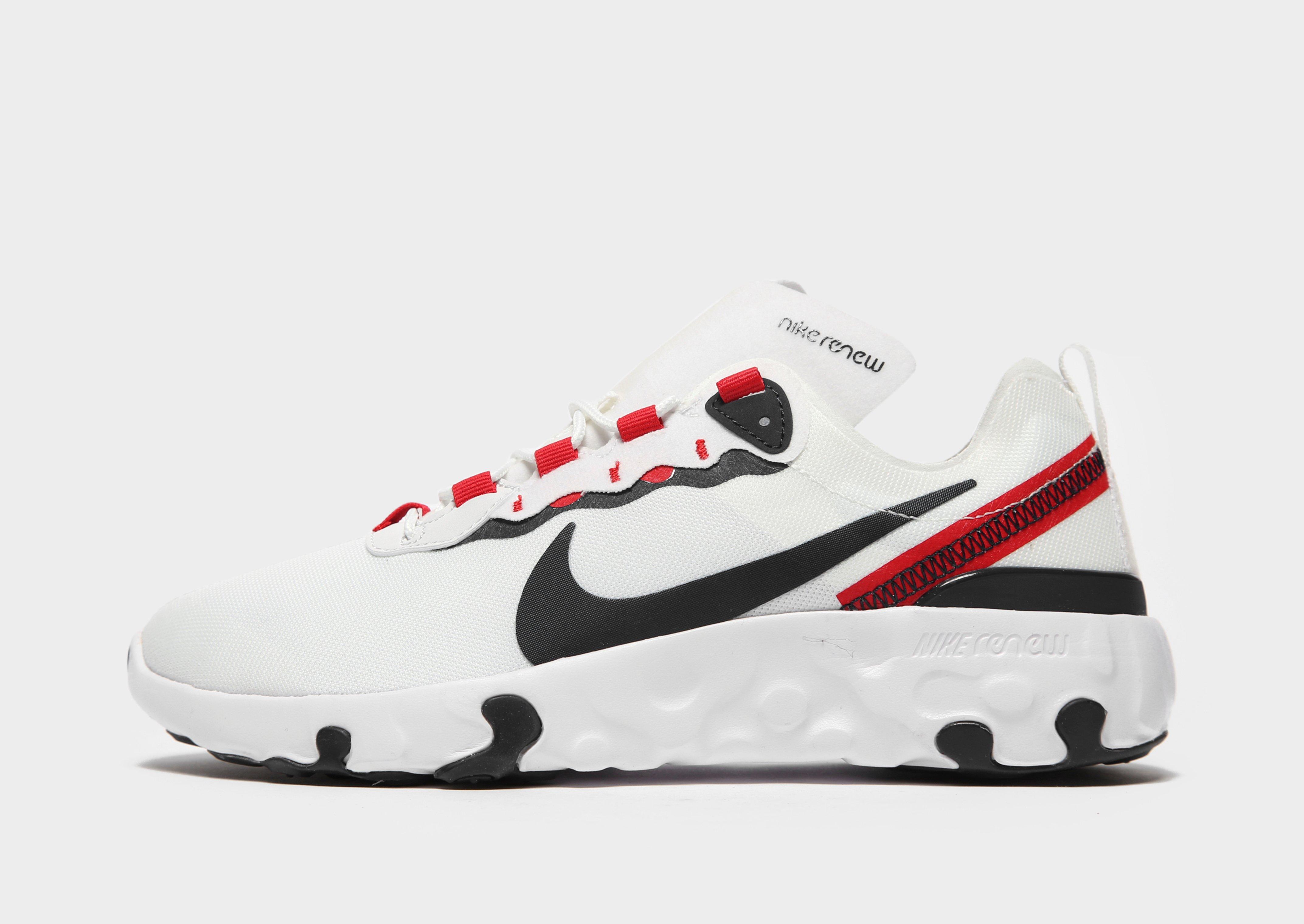 nike renew element 55 junior white and pink
