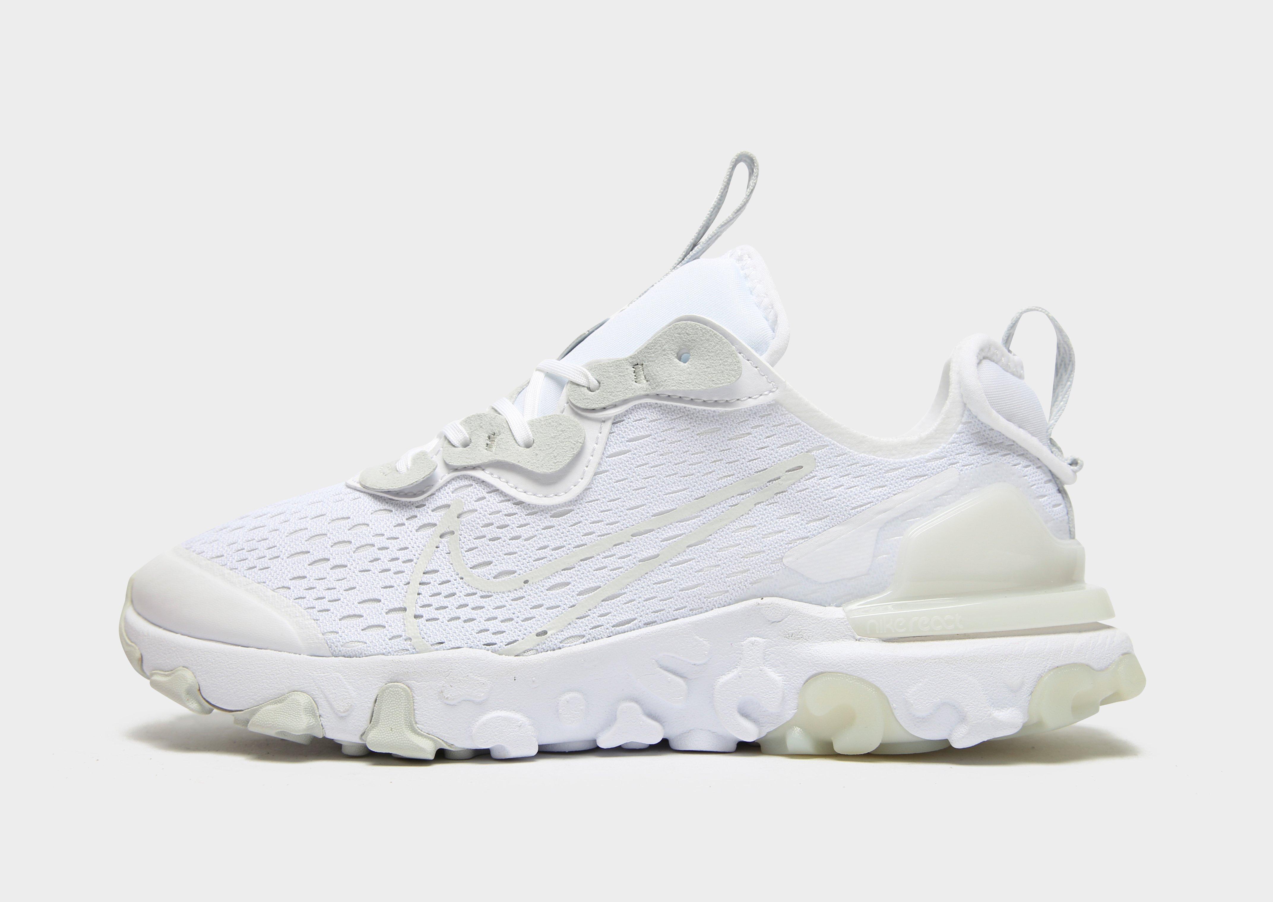 nike react junior white