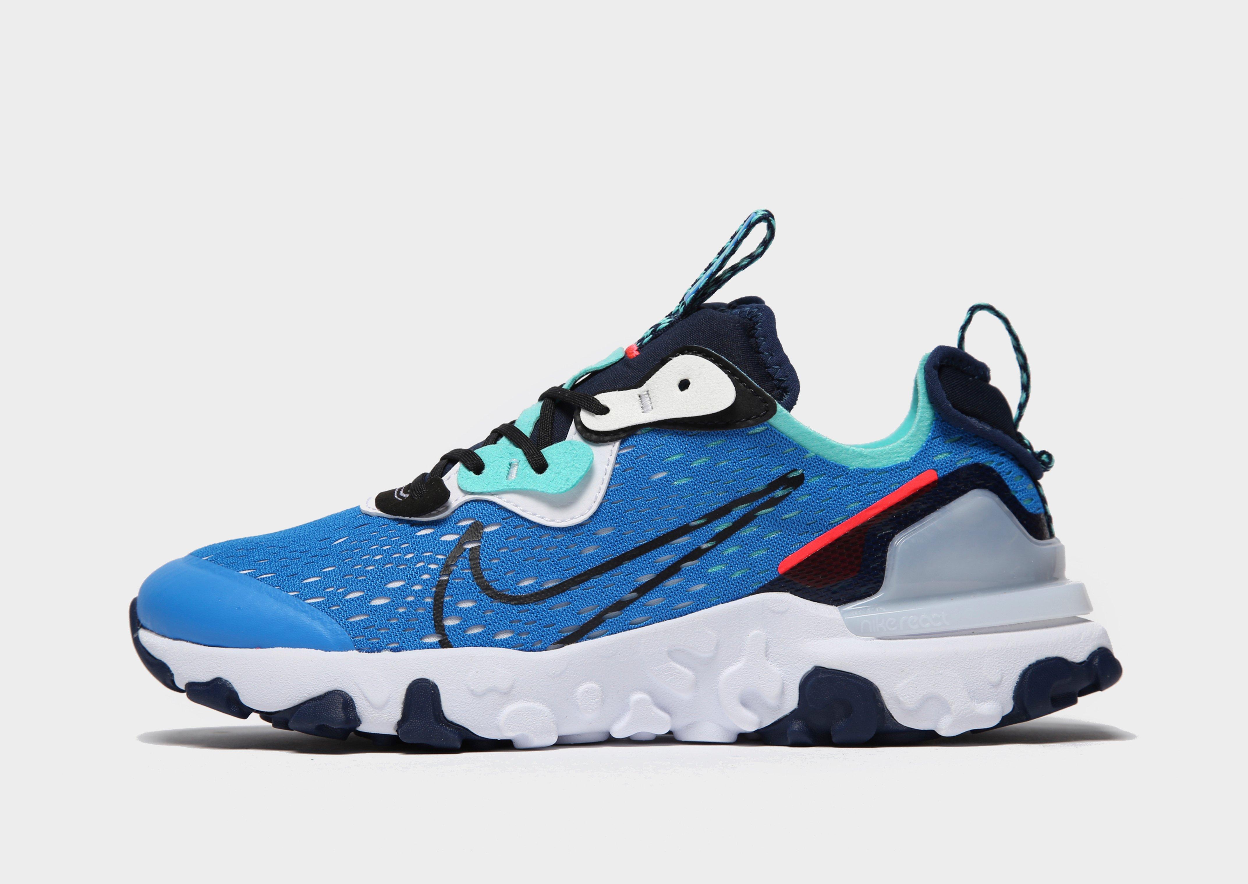 blue nike react