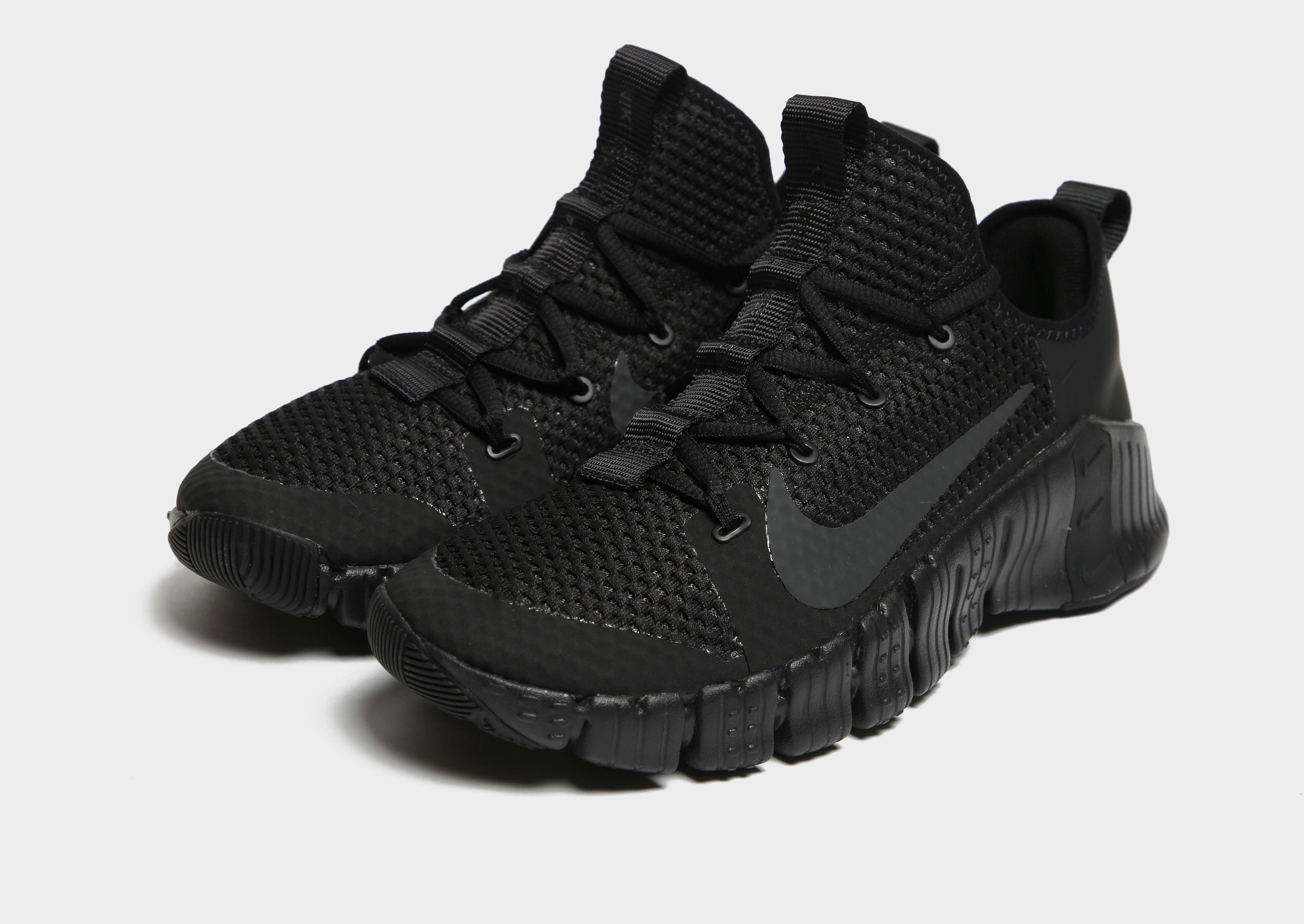 nike free x metcon all black