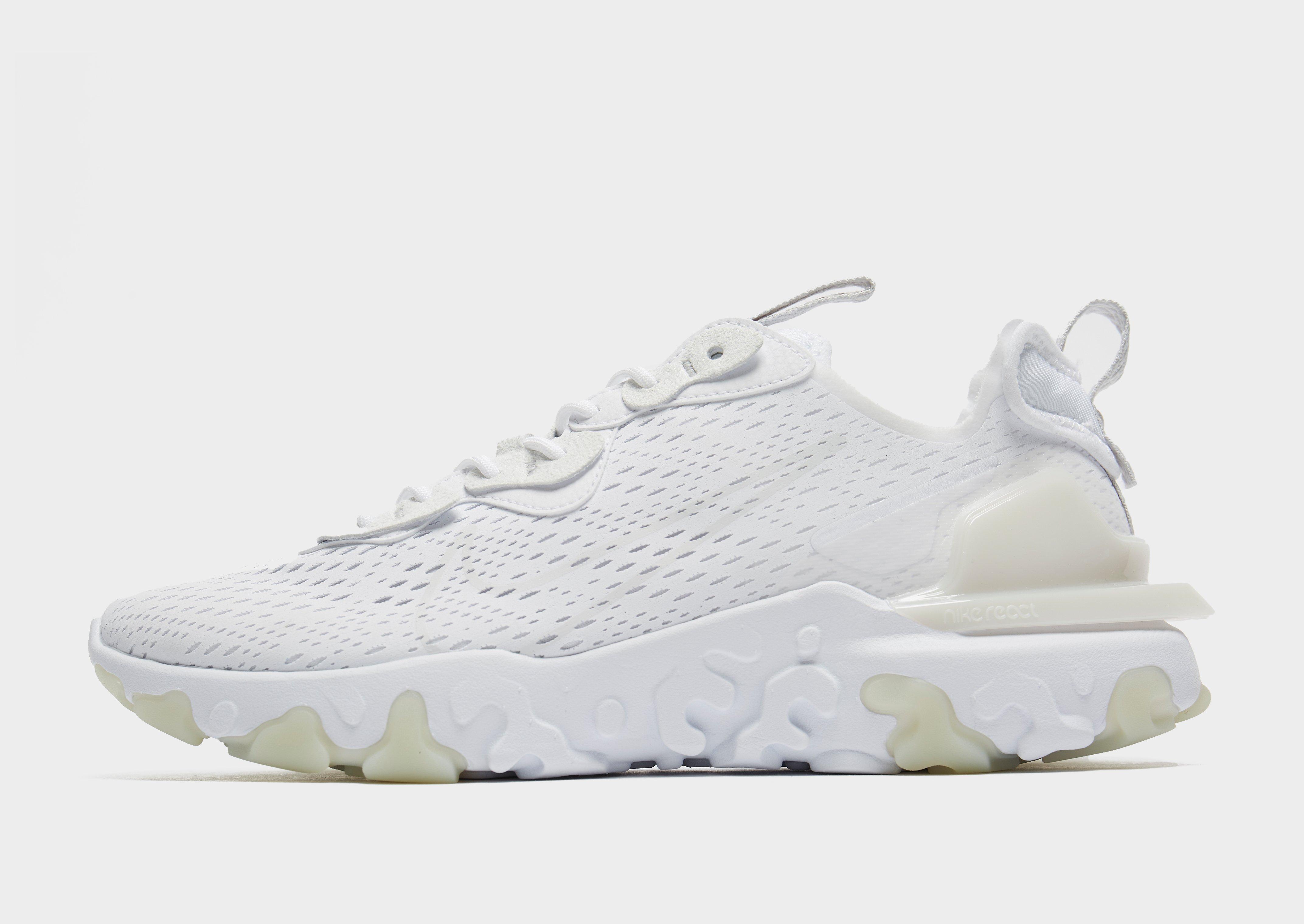 nike all white react