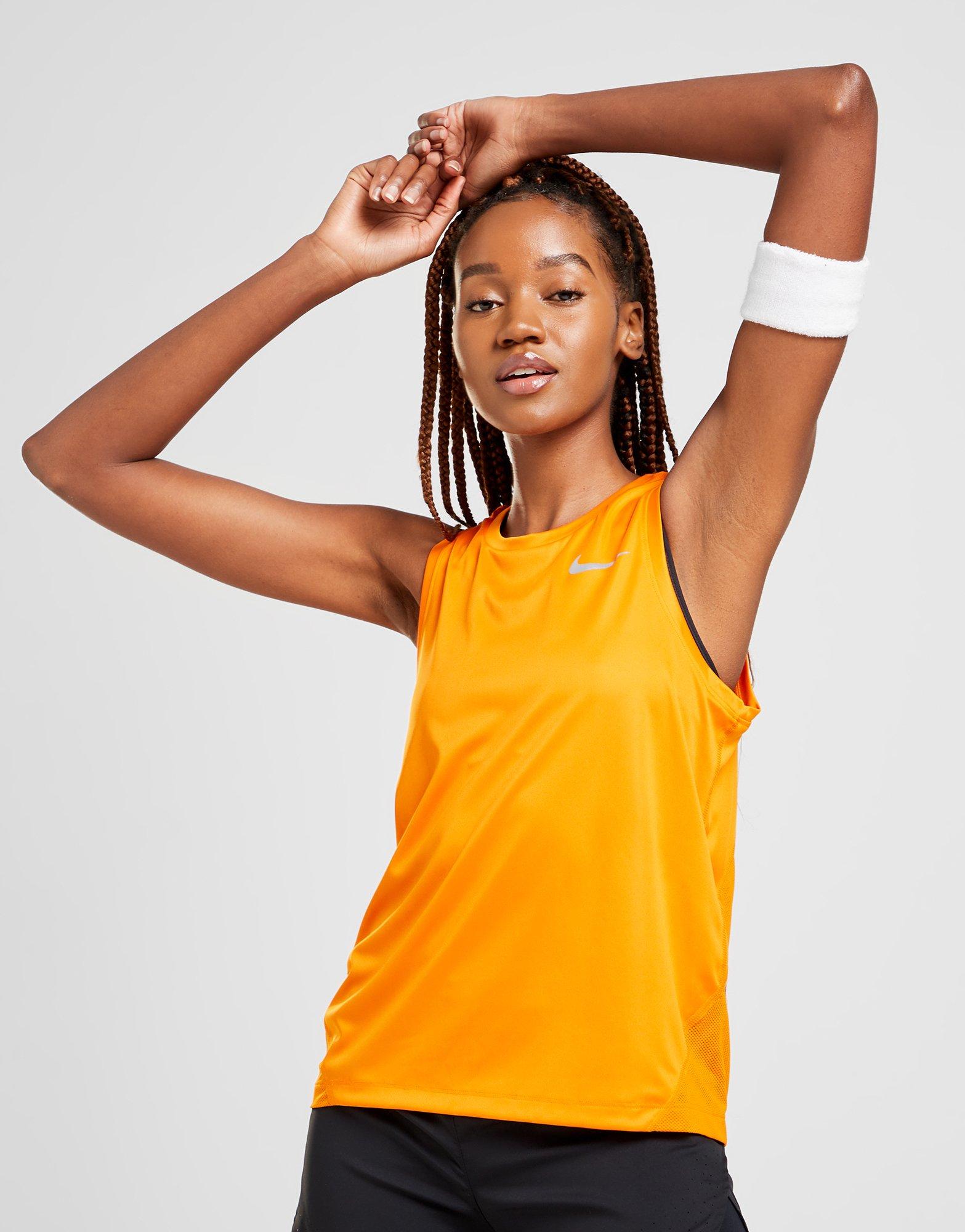 nike orange tank top womens