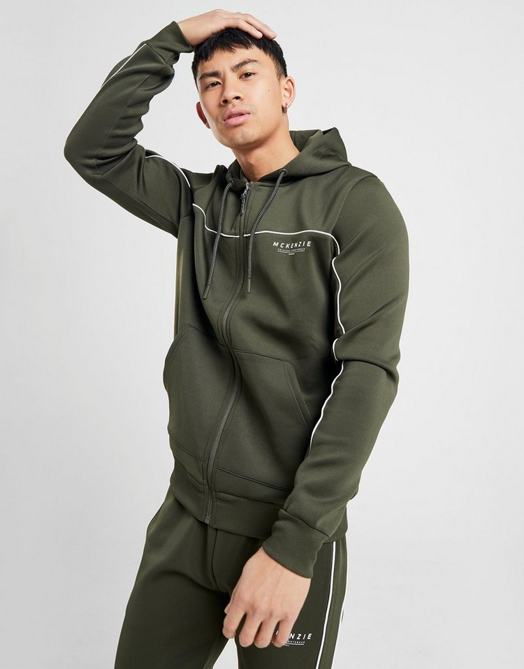 Buy Green McKenzie Essential Poly Zip Through Hoodie | JD Sports | JD ...