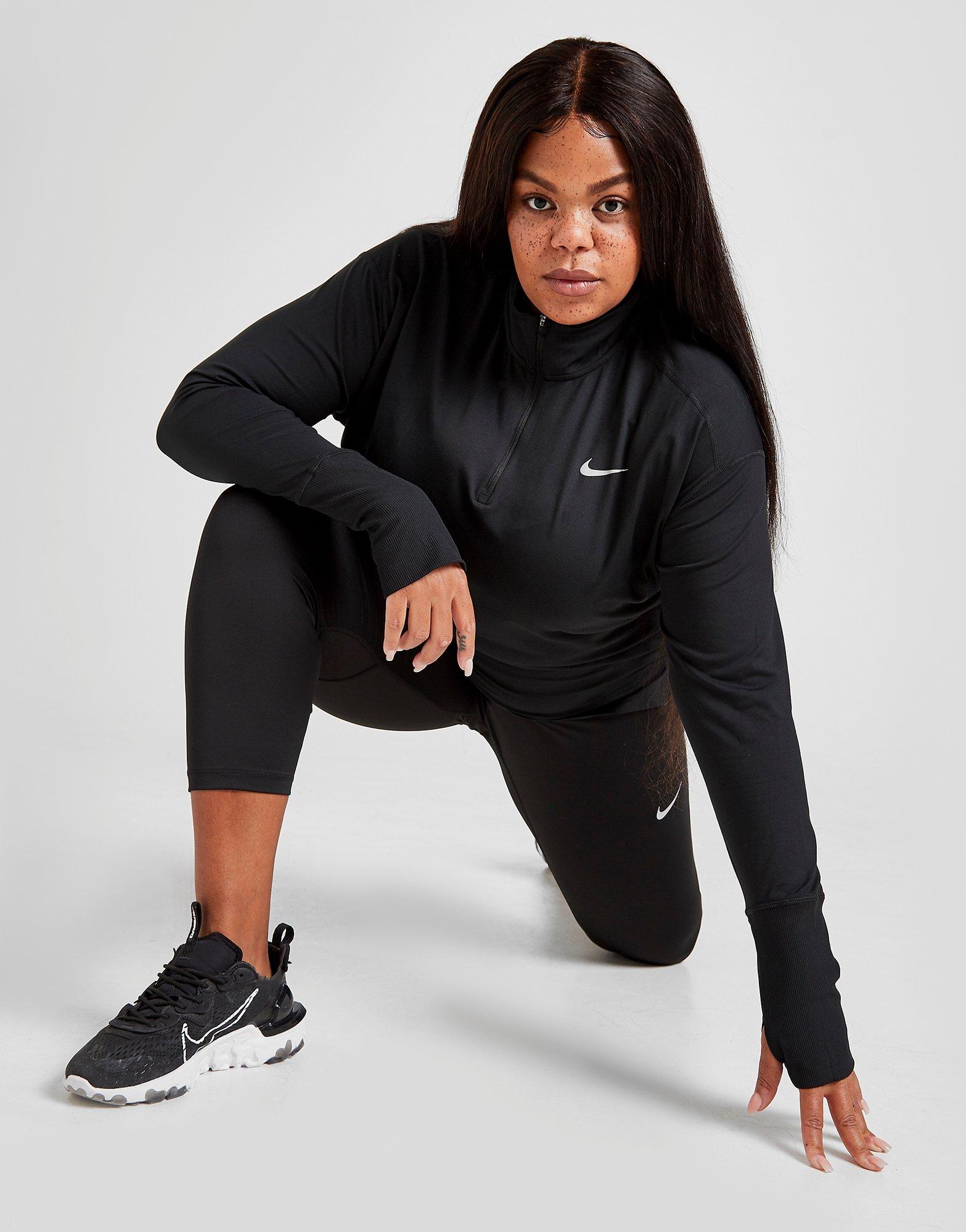 nike element plus size running top