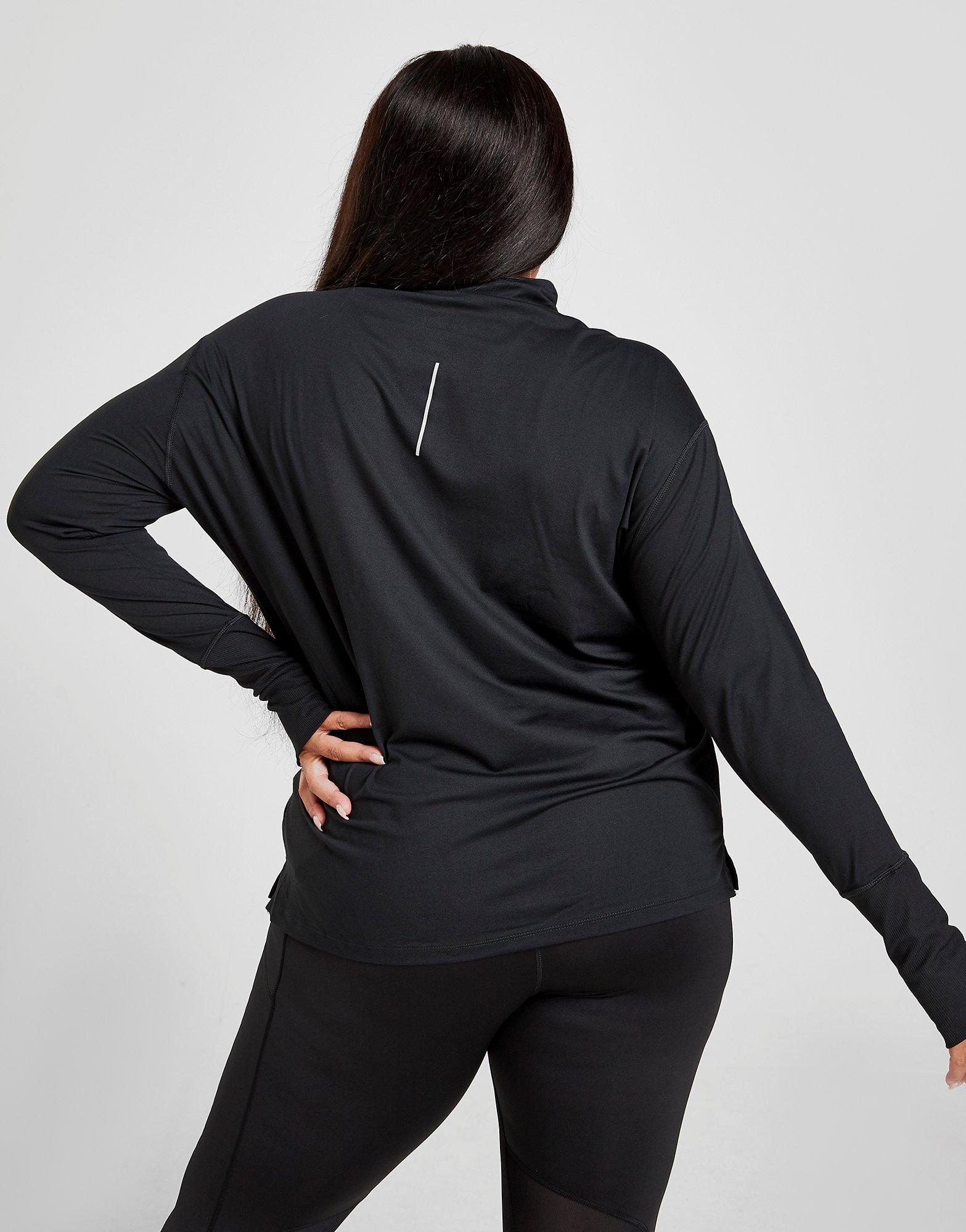 nike element plus size running top