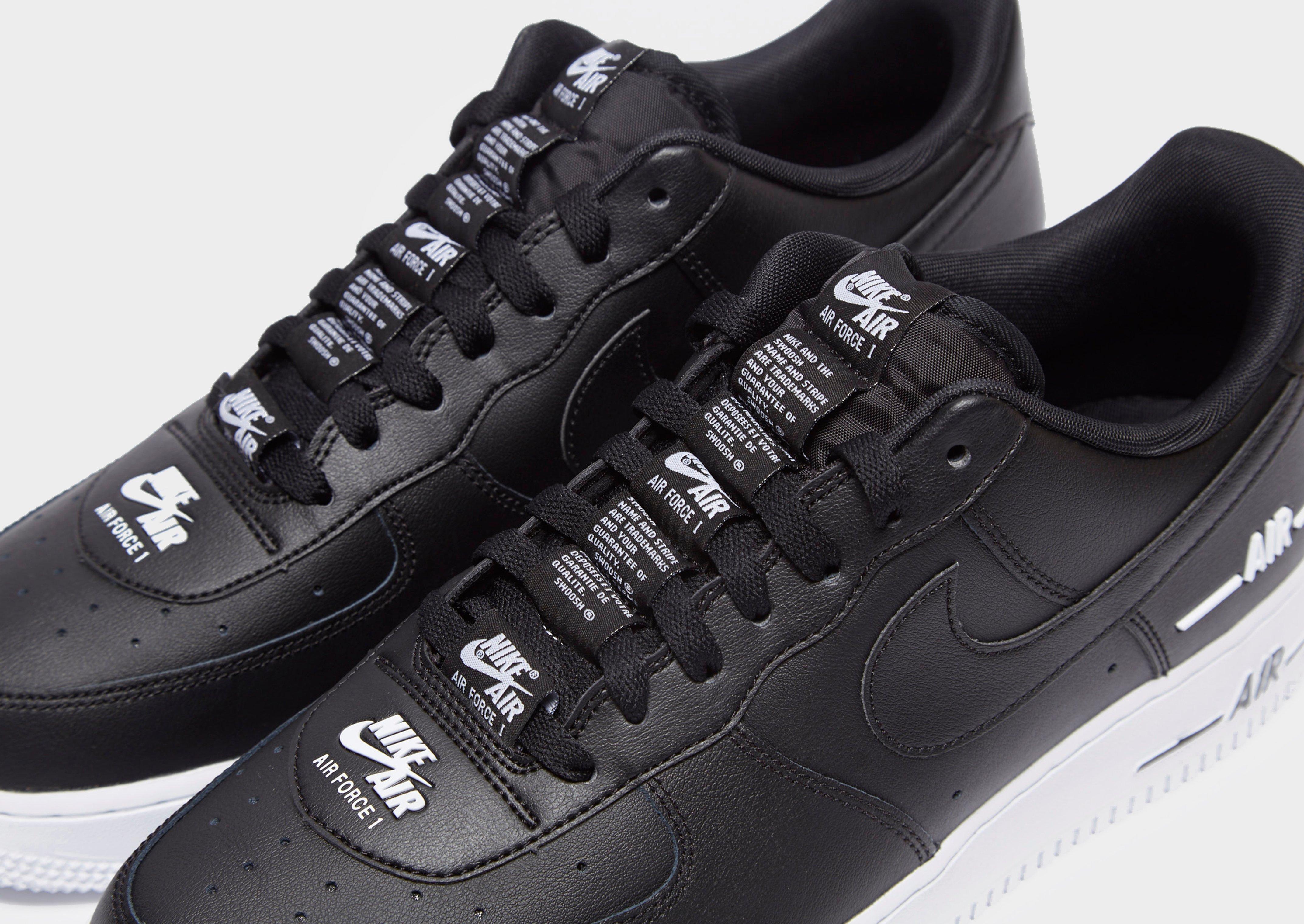 nike air force schwarz lack
