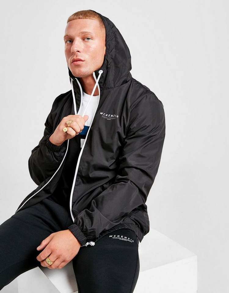 Buy Black McKenzie Essential Full Zip Windbreaker Jacket JD Sports