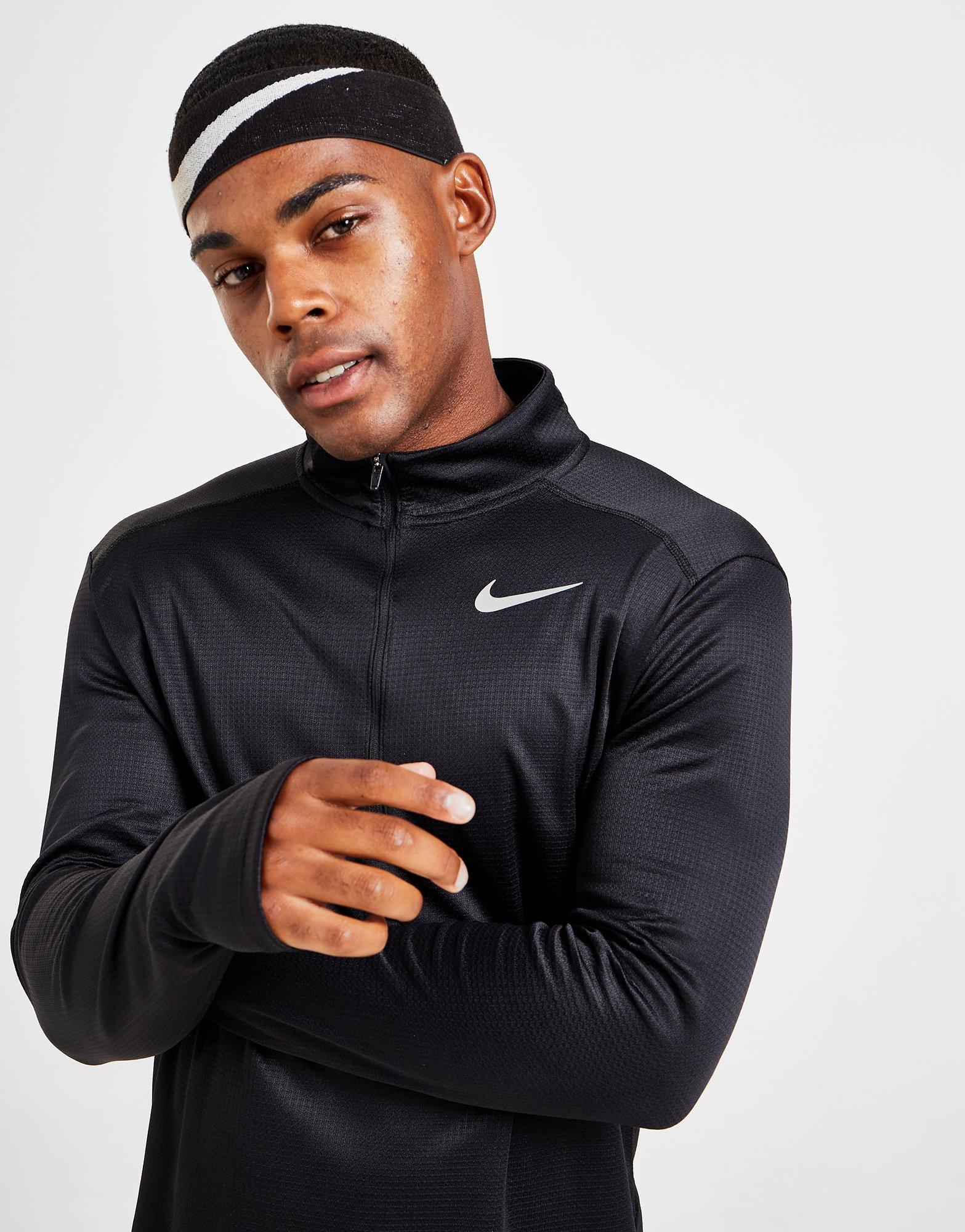 lento carne Oceanía Nike camiseta de manga larga Pacer 1/2 Zip en Negro | JD Sports España