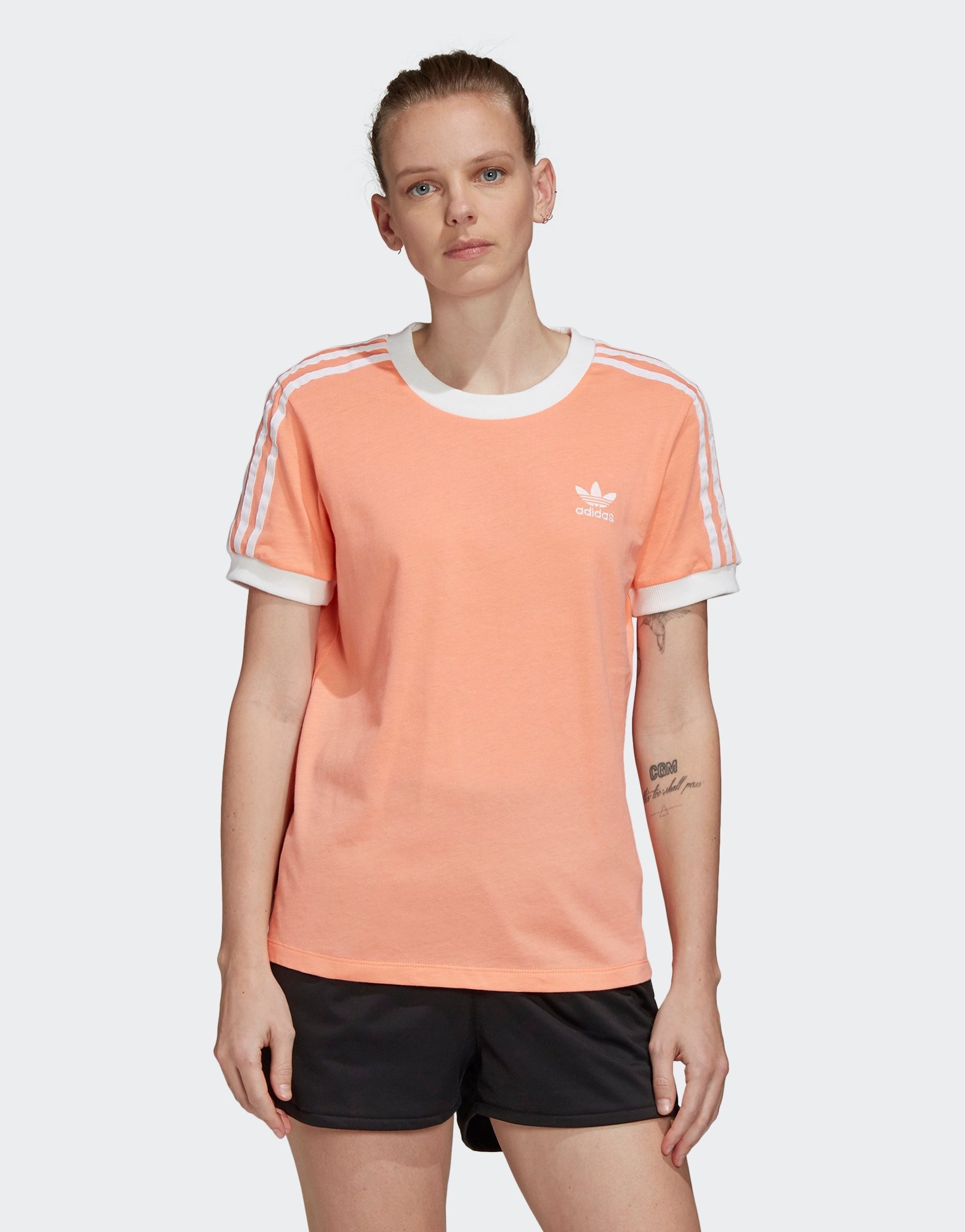 Buy Orange adidas Originals 3-Stripes California T-Shirt Women's | JD Sports | JD Sports Ireland