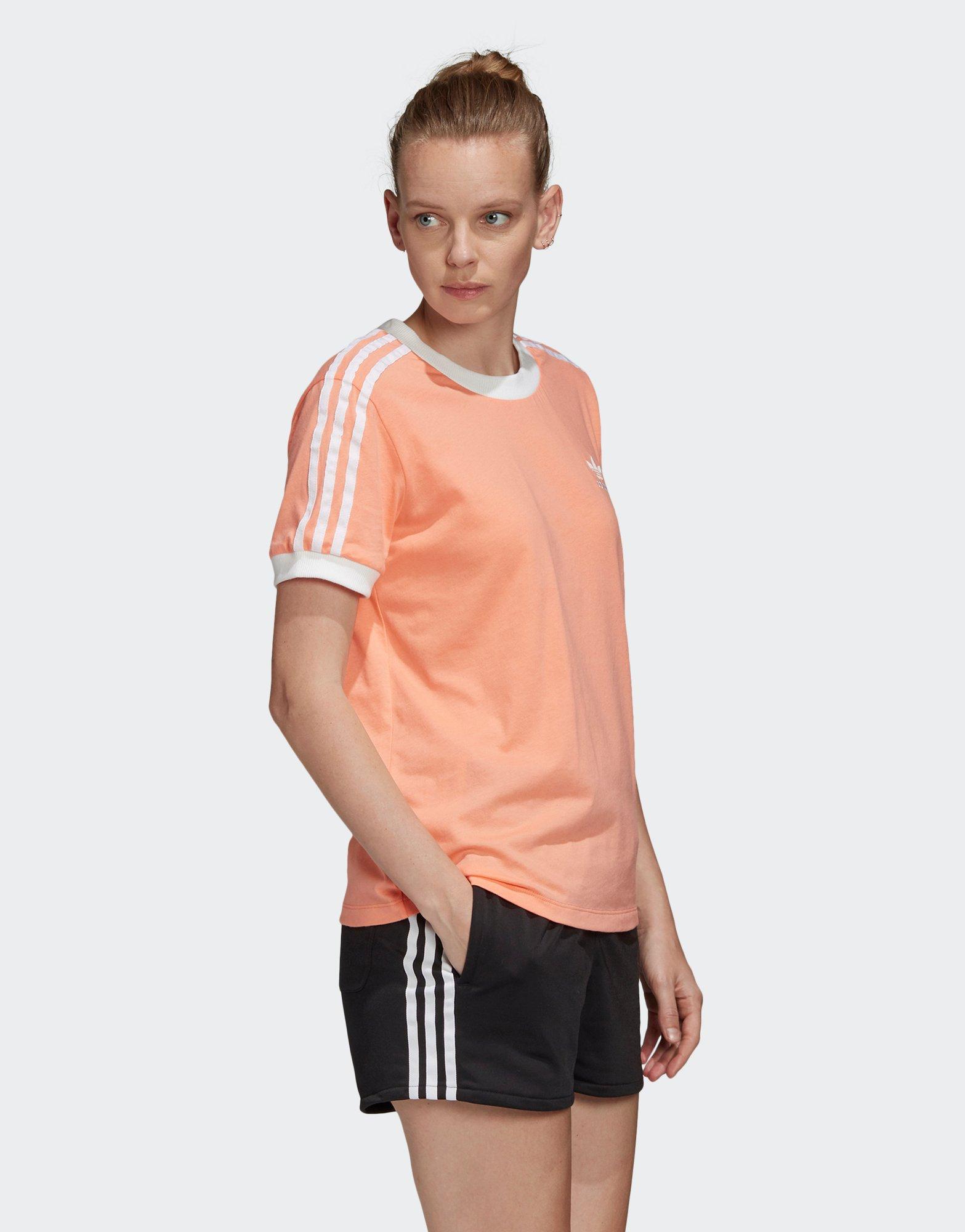 orange adidas outfit women's