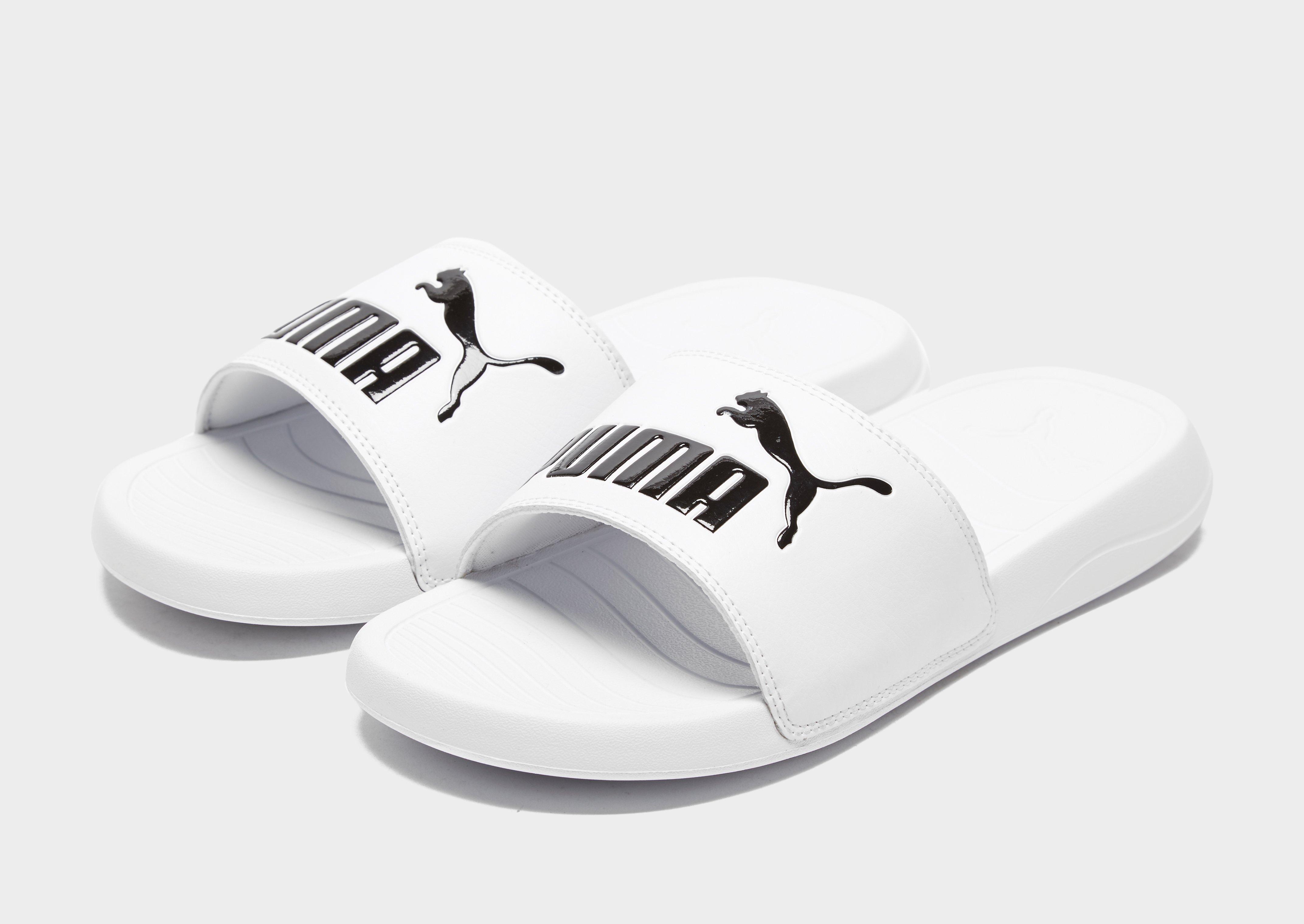 Buy White PUMA Popcat Slides | JD Sports