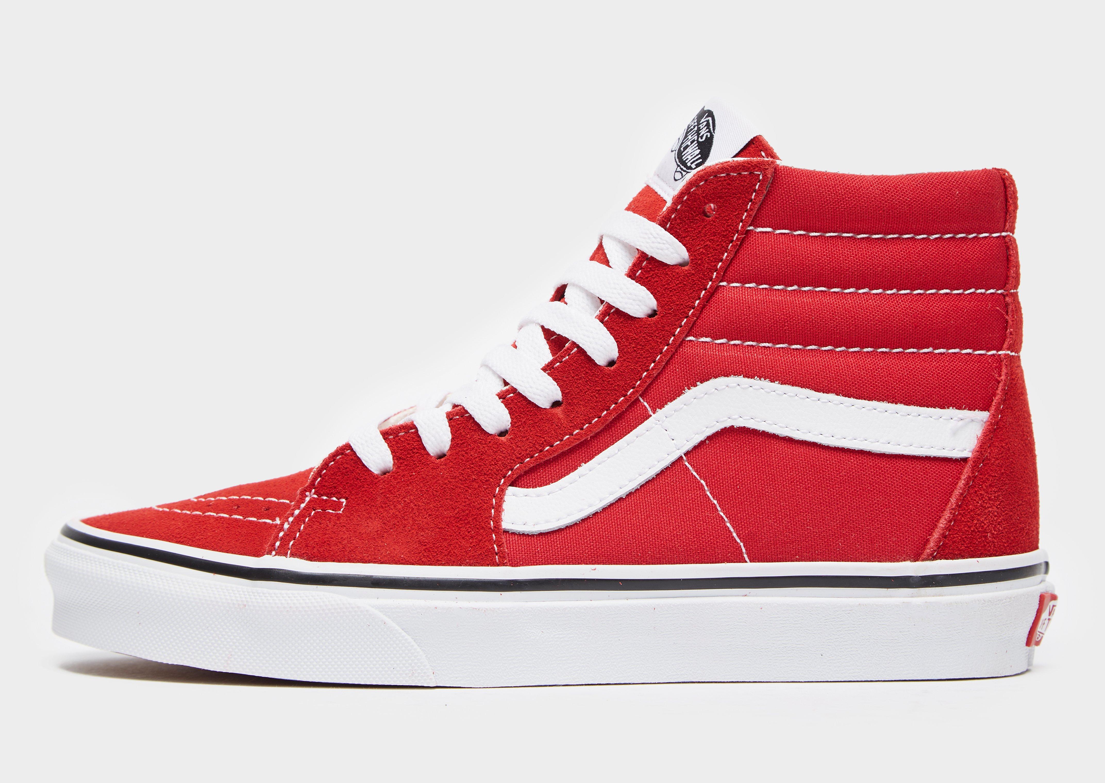 vans hi top red