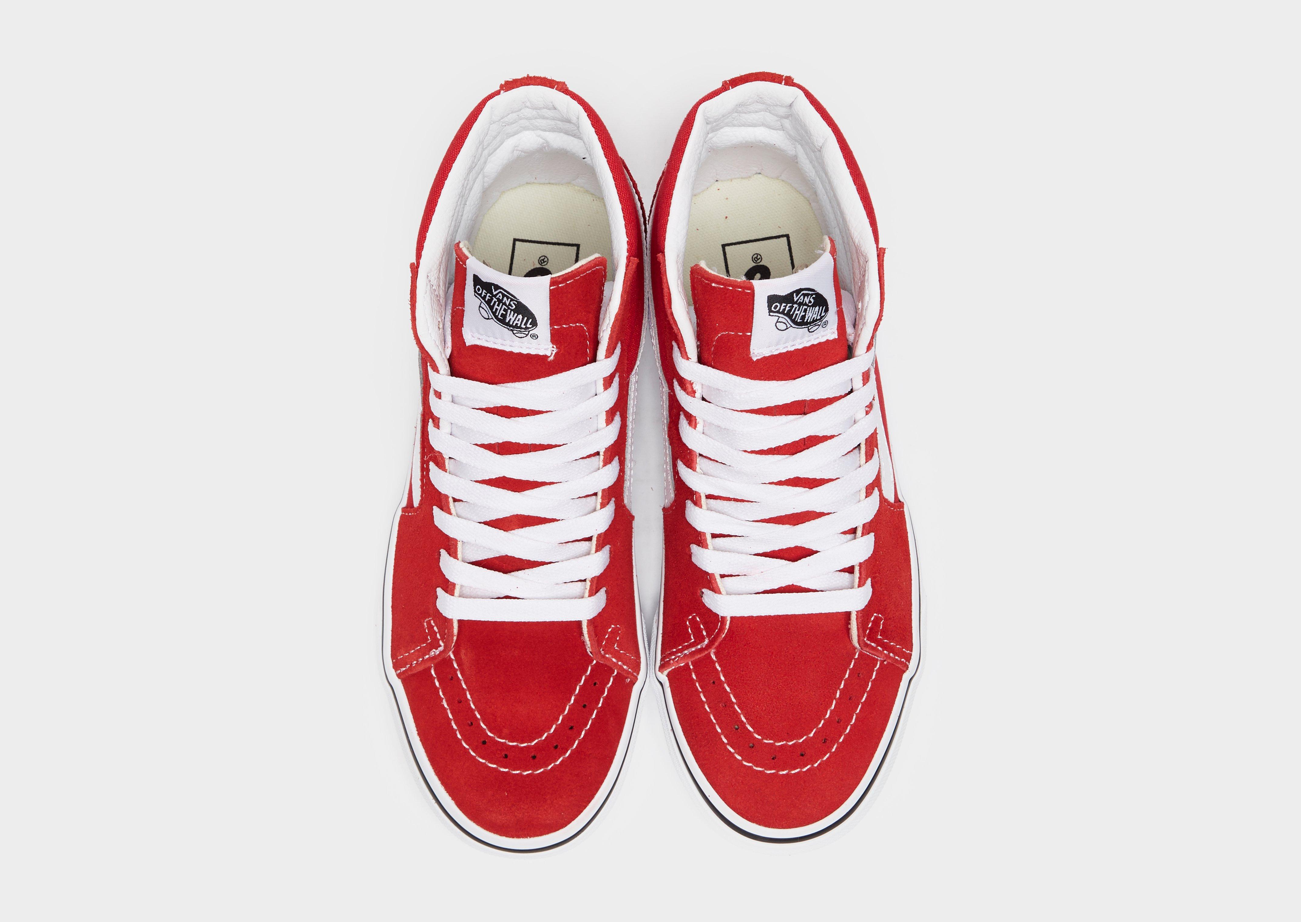 vans sk8 hi donna rosso