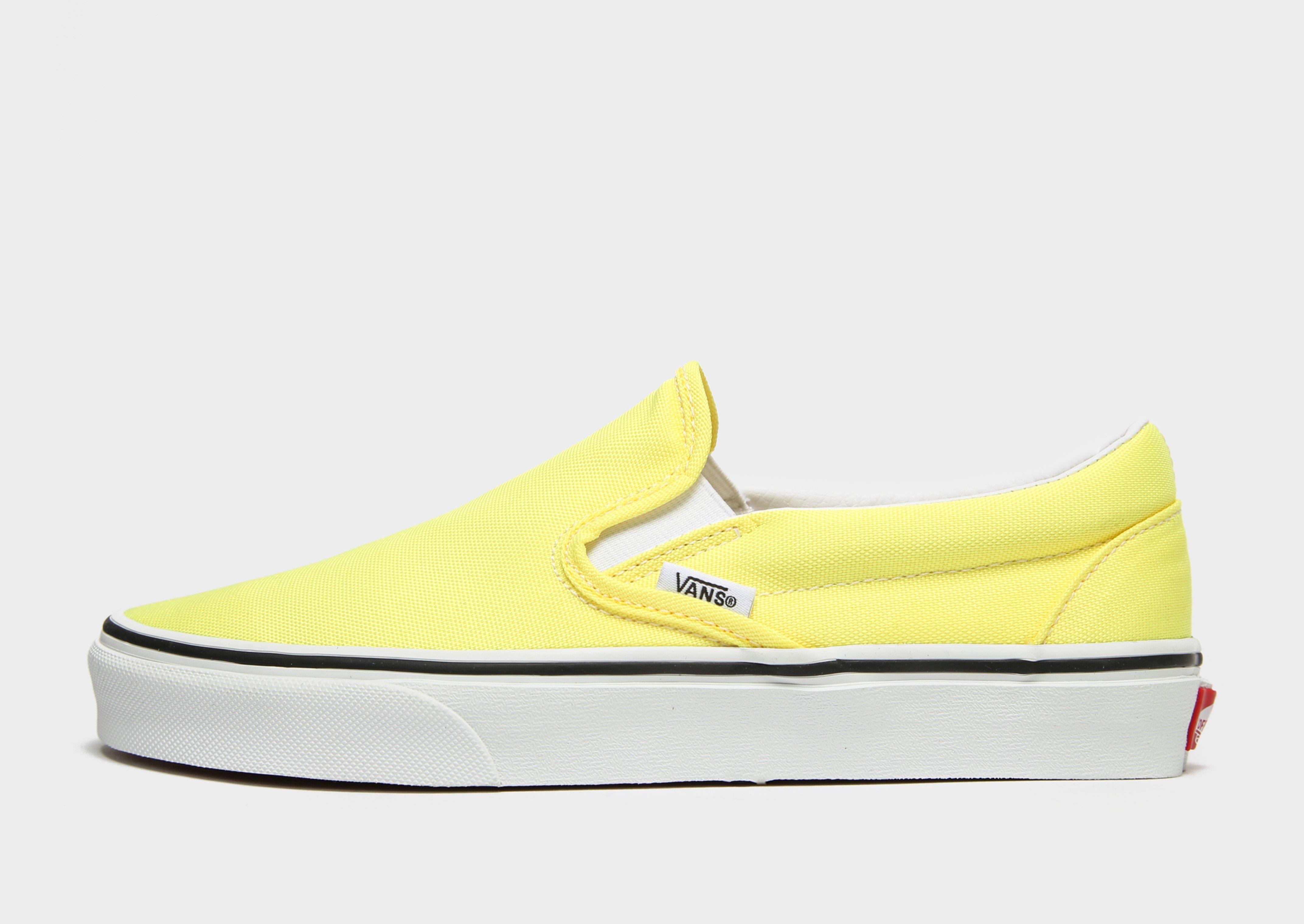 yellow slip ons