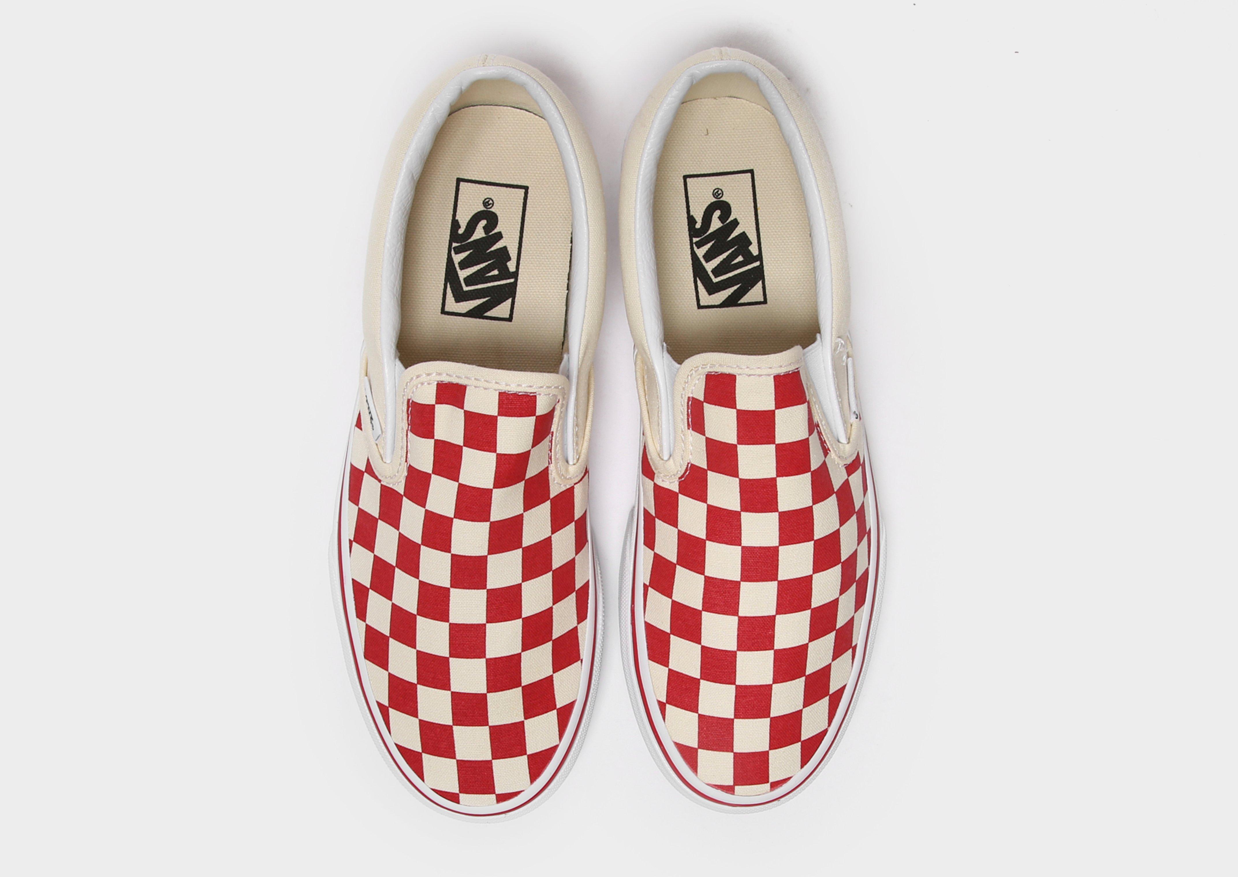 vans slip on donna rosso