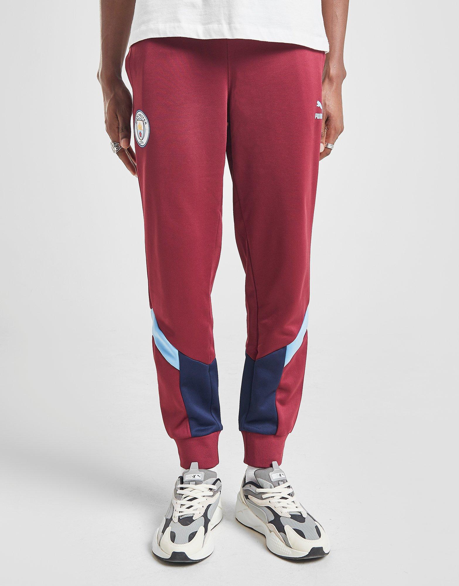 red puma pants