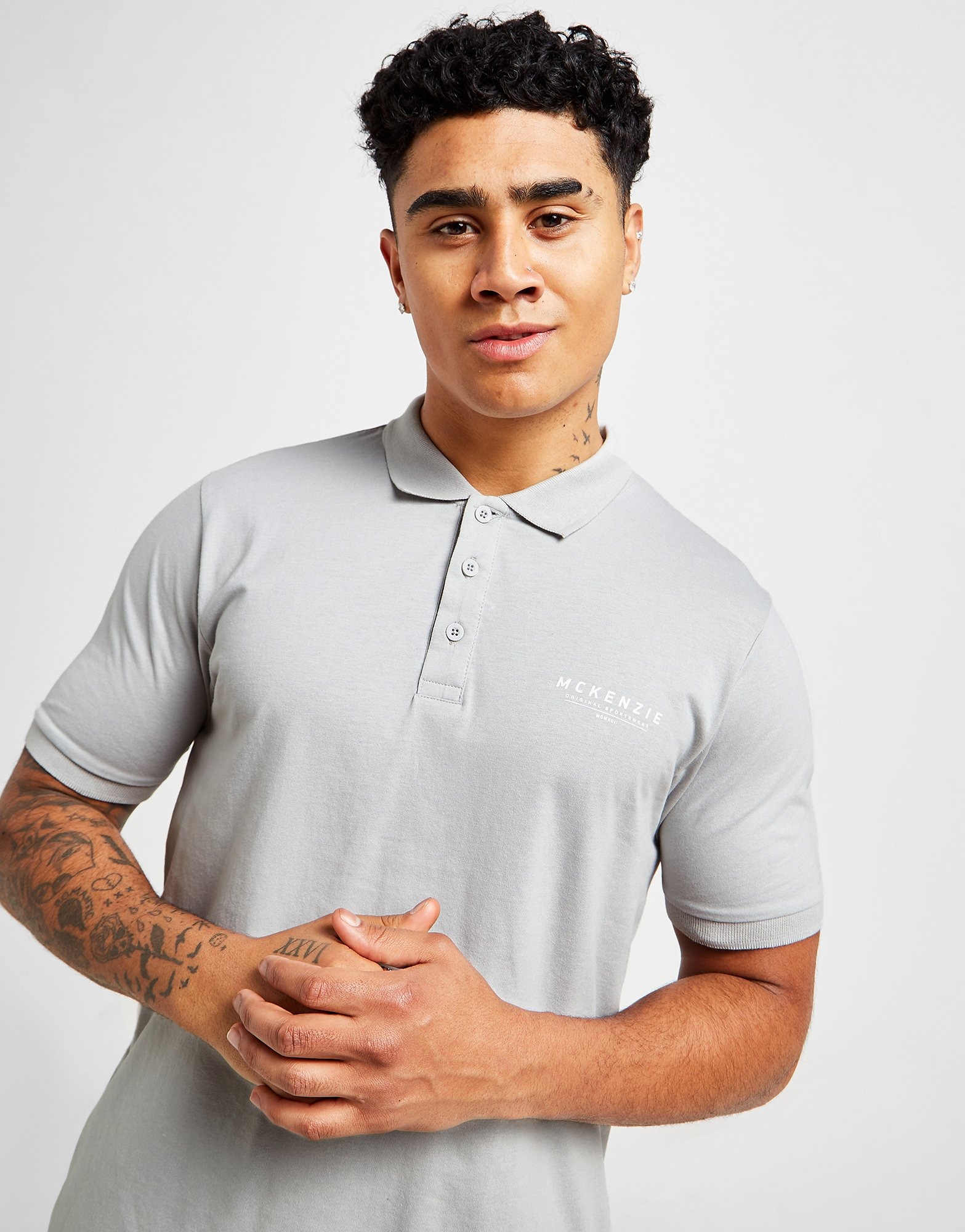 Grijs McKenzie Essential Polo Shirt Heren JD Sports