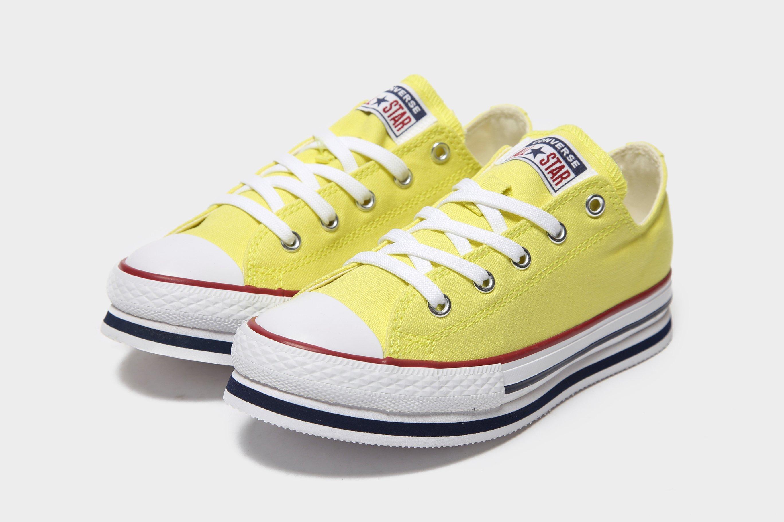 childrens yellow converse boots