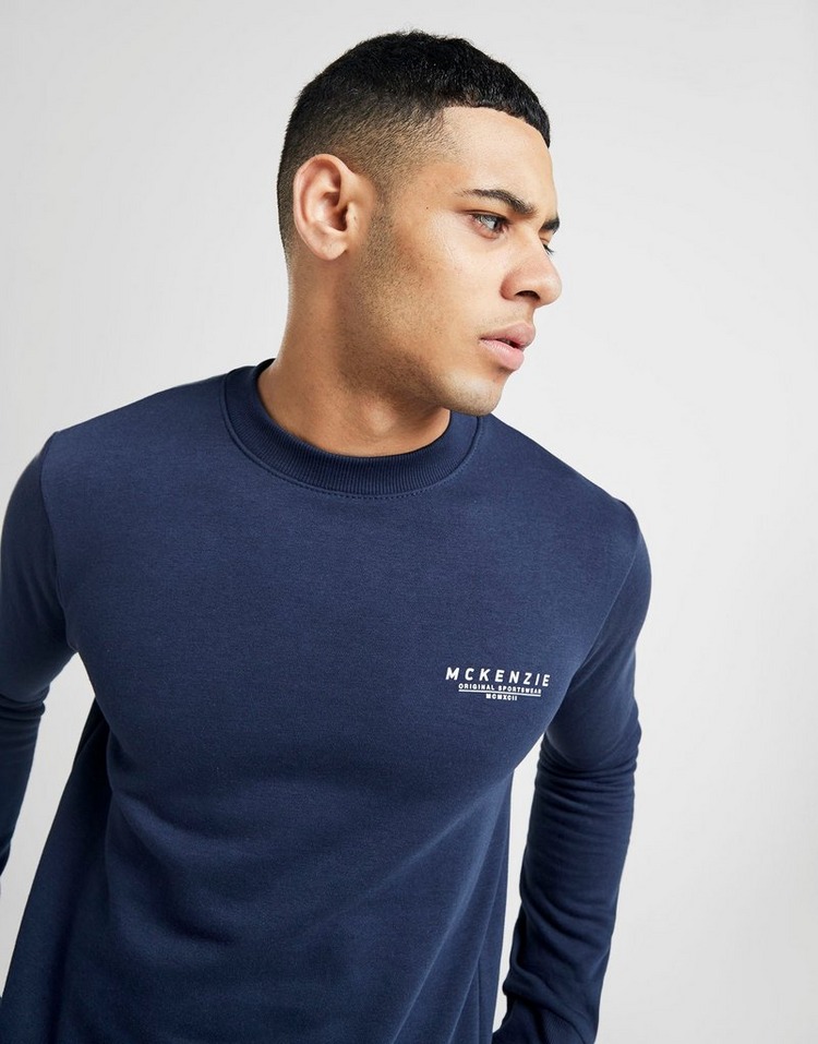 Buy Blue McKenzie Essential Crew Neck Sweatshirt | JD Sports | JD ...