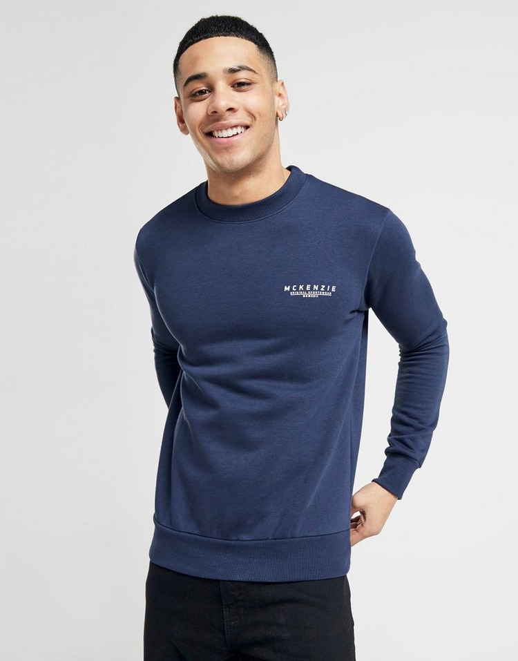 Buy Blue McKenzie Essential Crew Neck Sweatshirt JD Sports JD