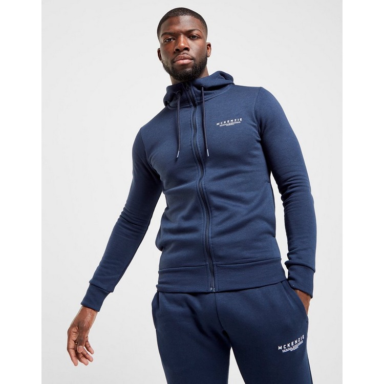 Koop Blauw McKenzie Essential Zip Through Hoodie Heren JD Sports