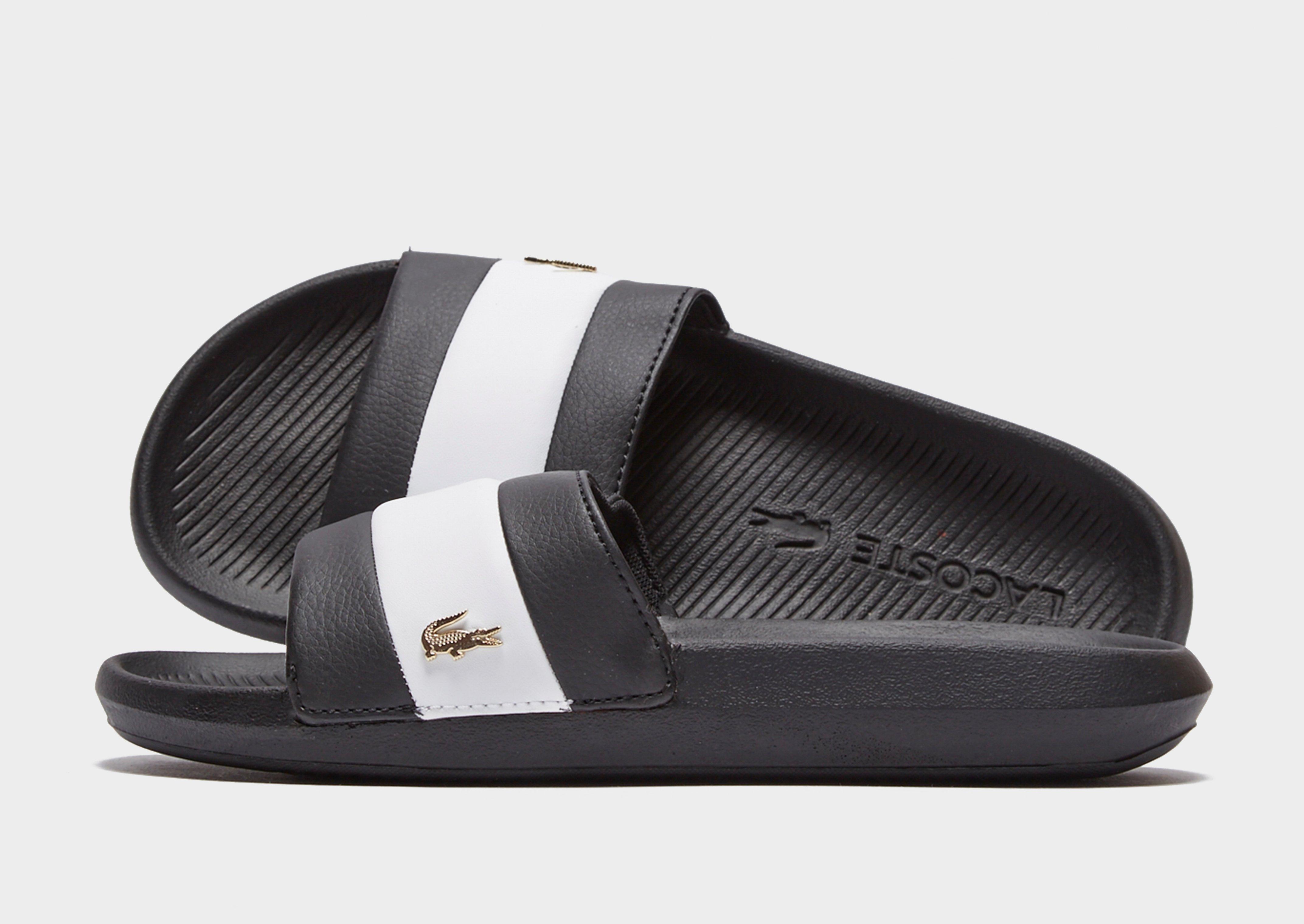 Compra Lacoste chanclas Croco para mujer en Negro