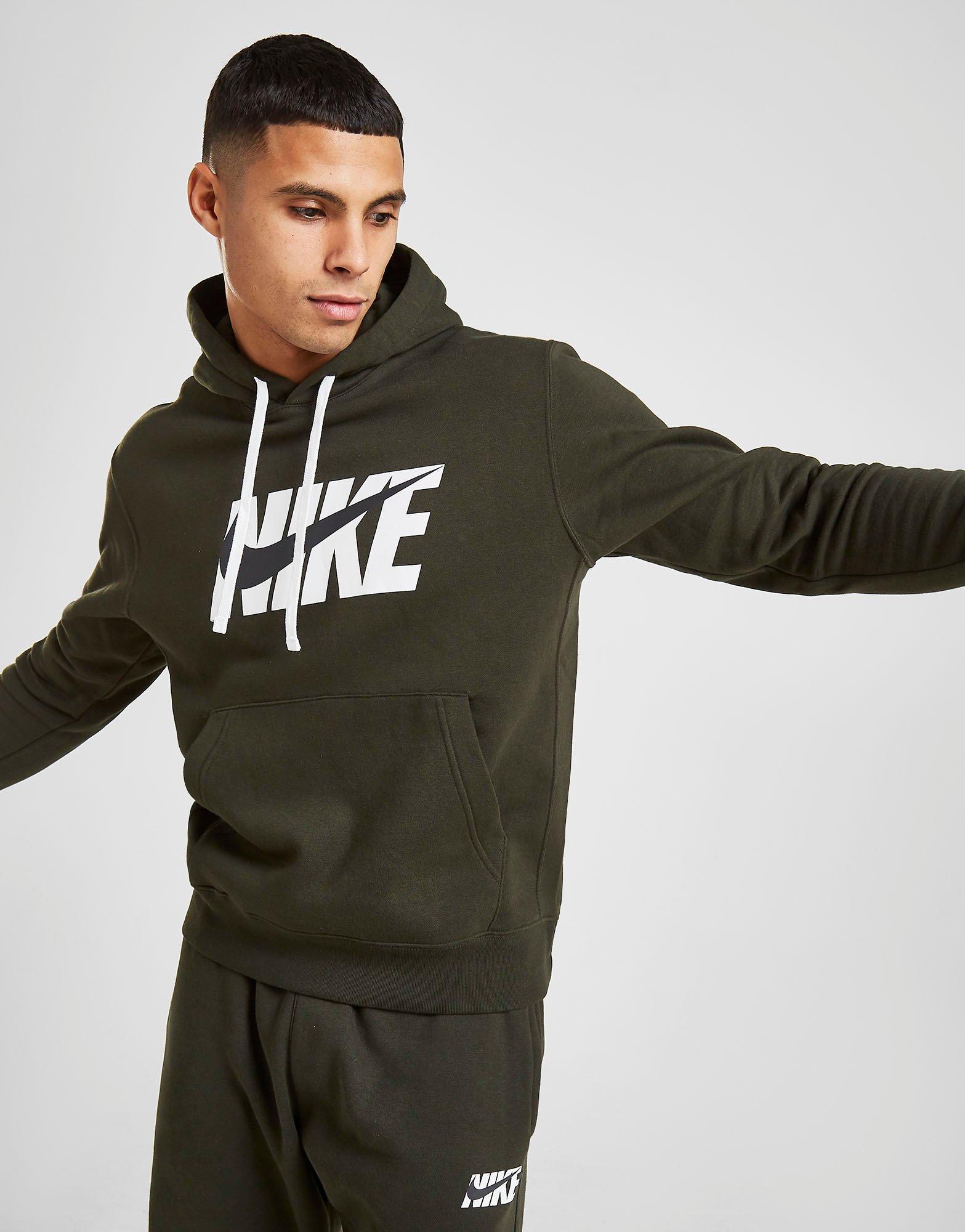 green nike club hoodie