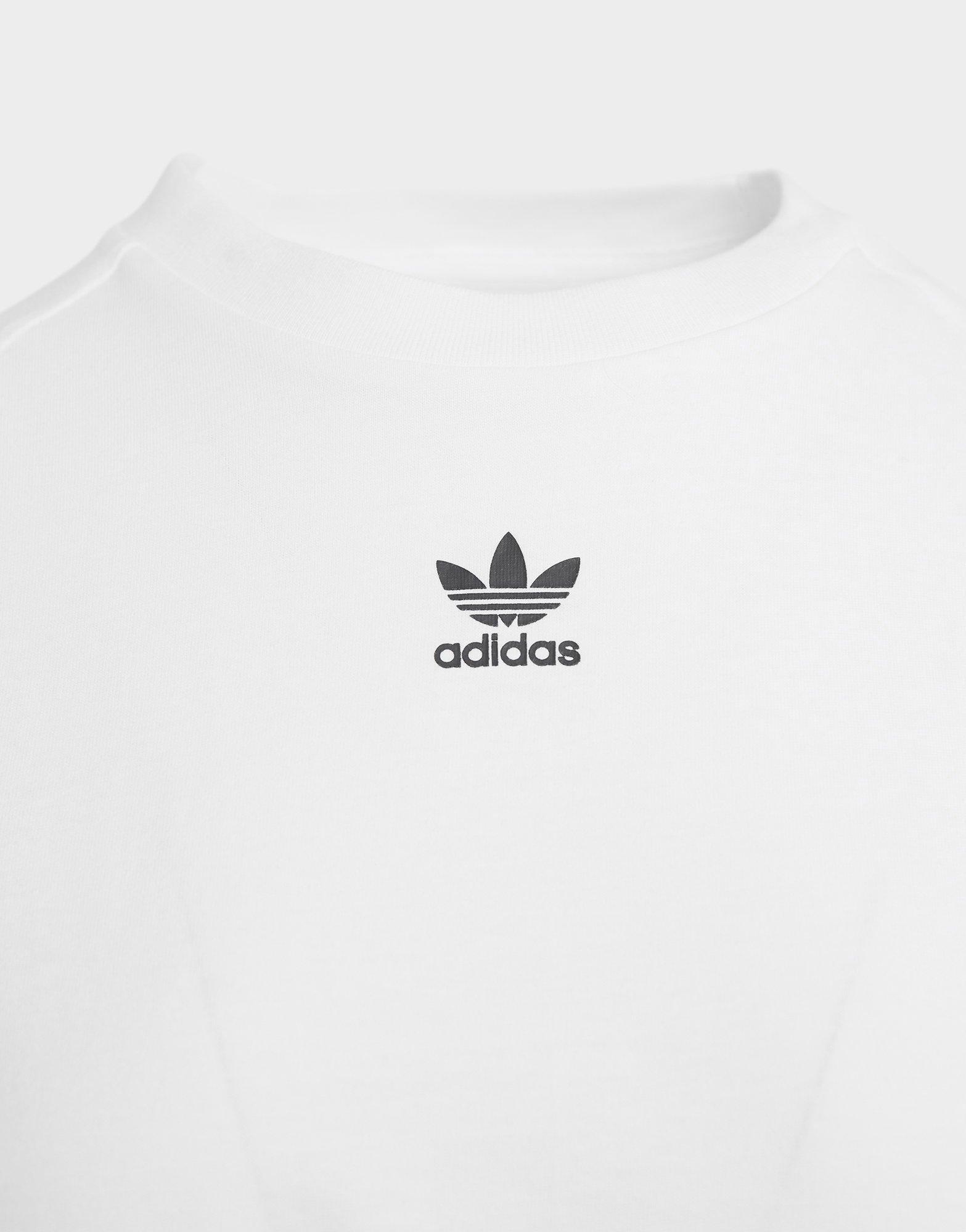 white adidas top