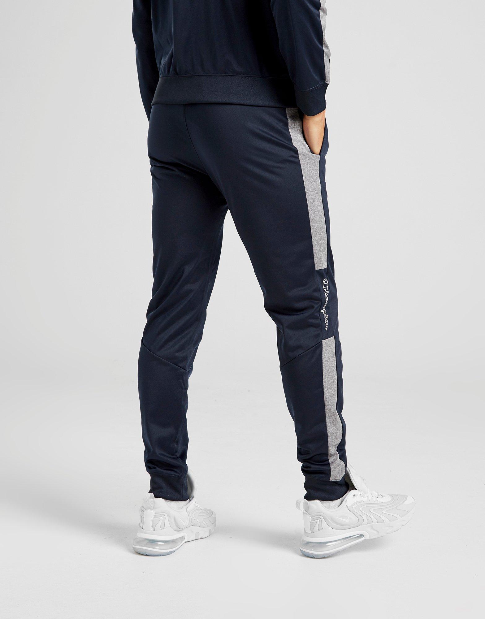 champion tape poly track pants